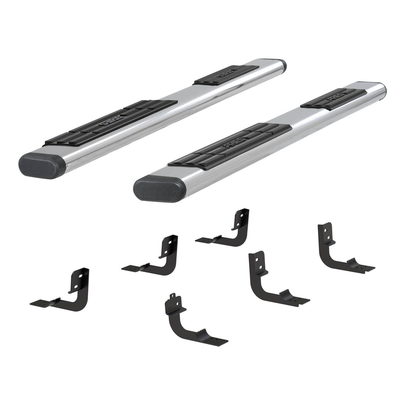 Aries Automotive 6 in. Oval Side Bars 4444044 Step Bars, Stainless Steel, Polished, 6.00 Diameter, 85.00 Length, Dodge, Pair thumbnail 5