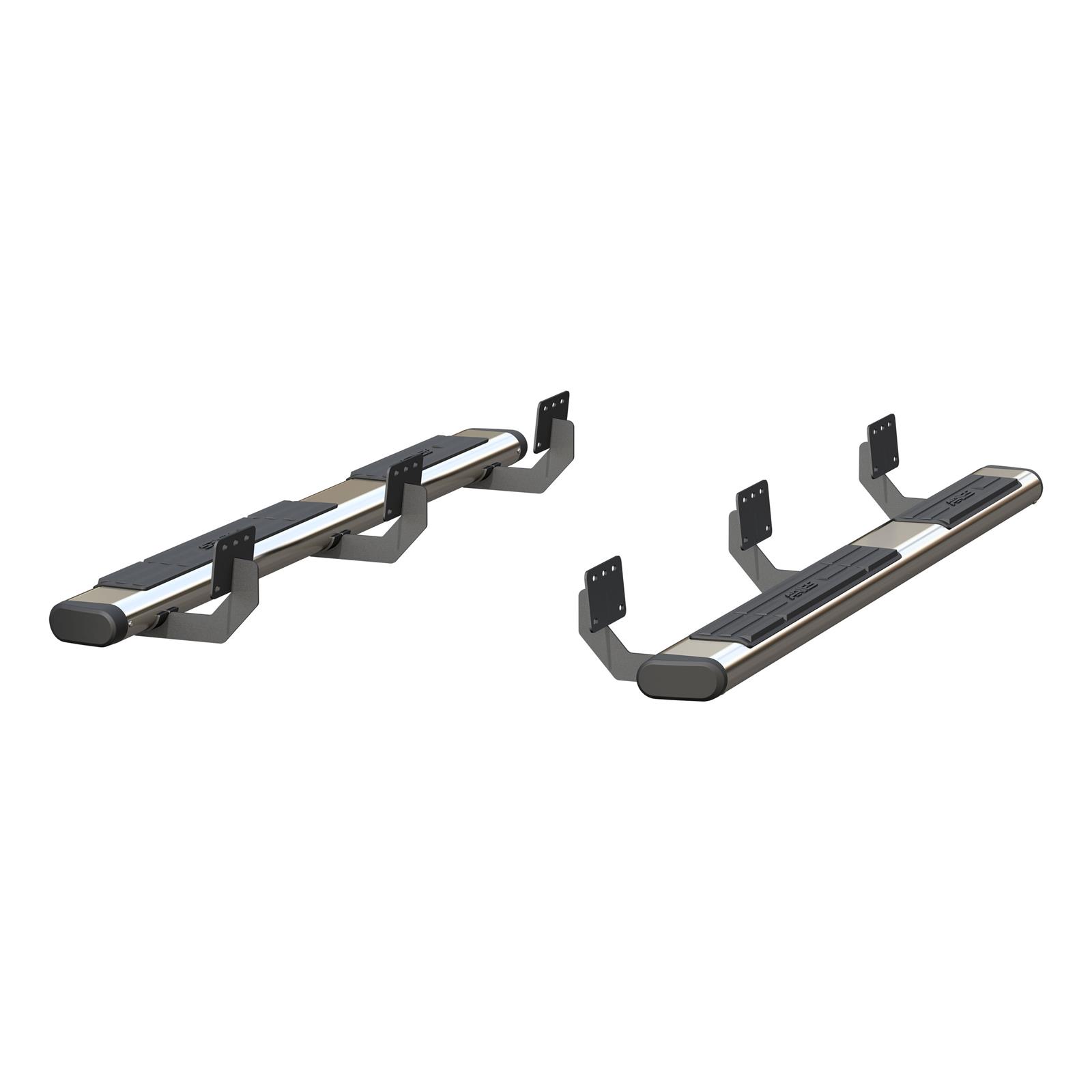 Aries Automotive 6 in. Oval Side Bars for 2019-2025 1500 - 4444048 Step Bars, Stainless Steel, Polished, 6.00 Diameter, 75.00 Length, Ram, Pair thumbnail 7