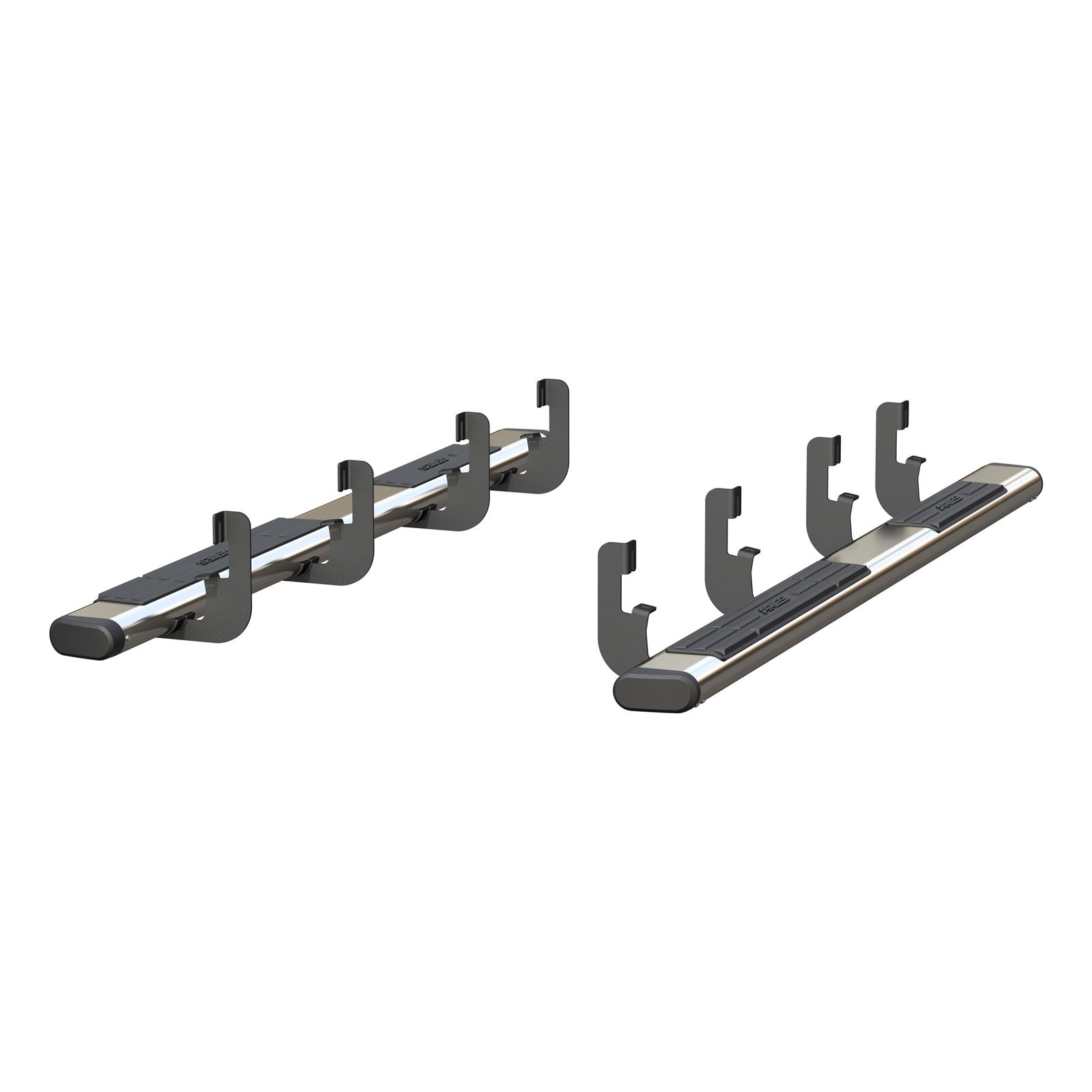 Aries Automotive 6 in. Oval Side Bars 4444049 Step Bars, Stainless Steel, Polished, 6.00 Diameter, 91.00 Length, Chevrolet, GMC, Pair thumbnail 5