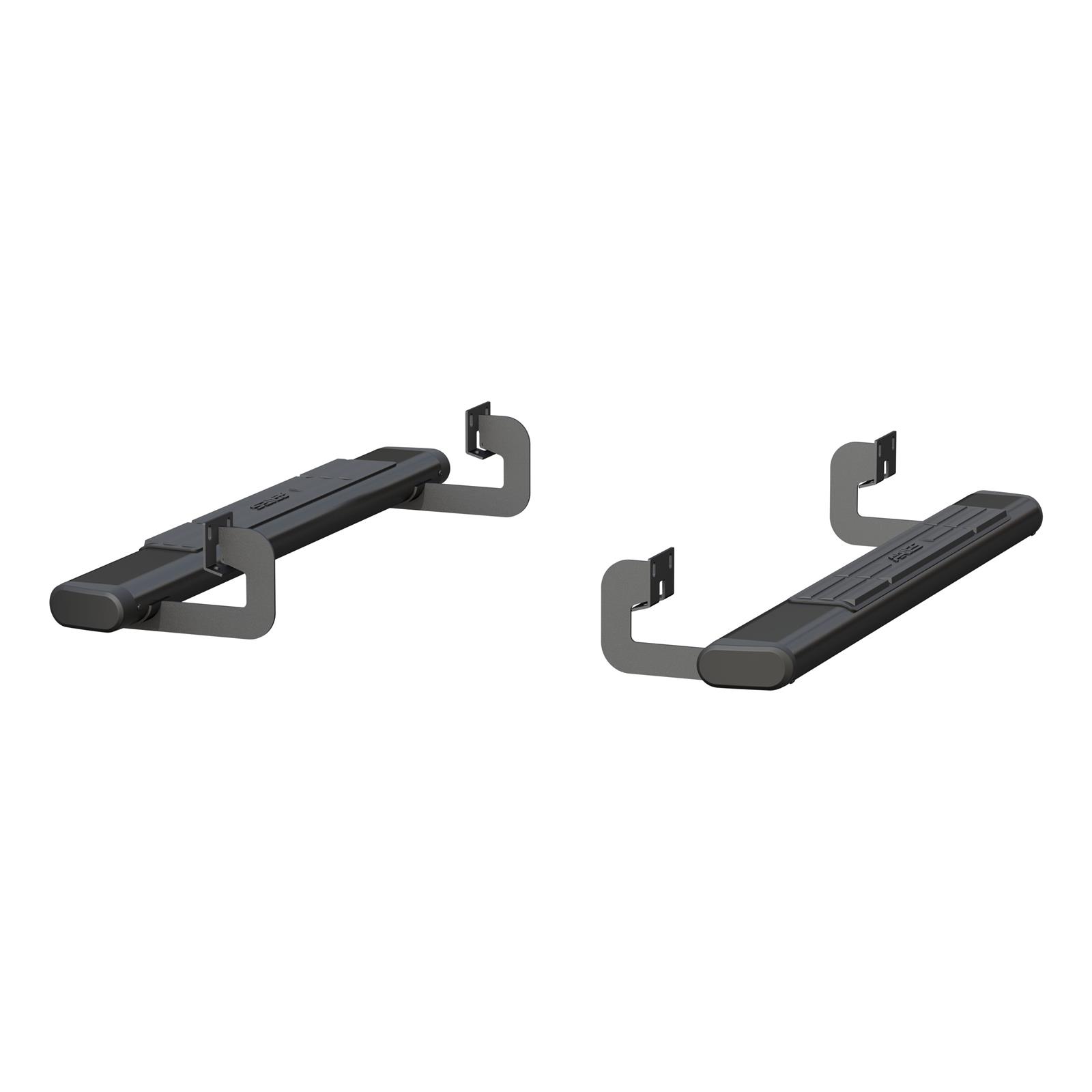 Aries Automotive 6 in. Oval Side Bars for 2004-2014 F-150 - 4445017 Step Bars, Aluminum, Black Powdercoated, Gloss, 6.00 Diameter, 53.00 Length, Ford, Pair thumbnail 6