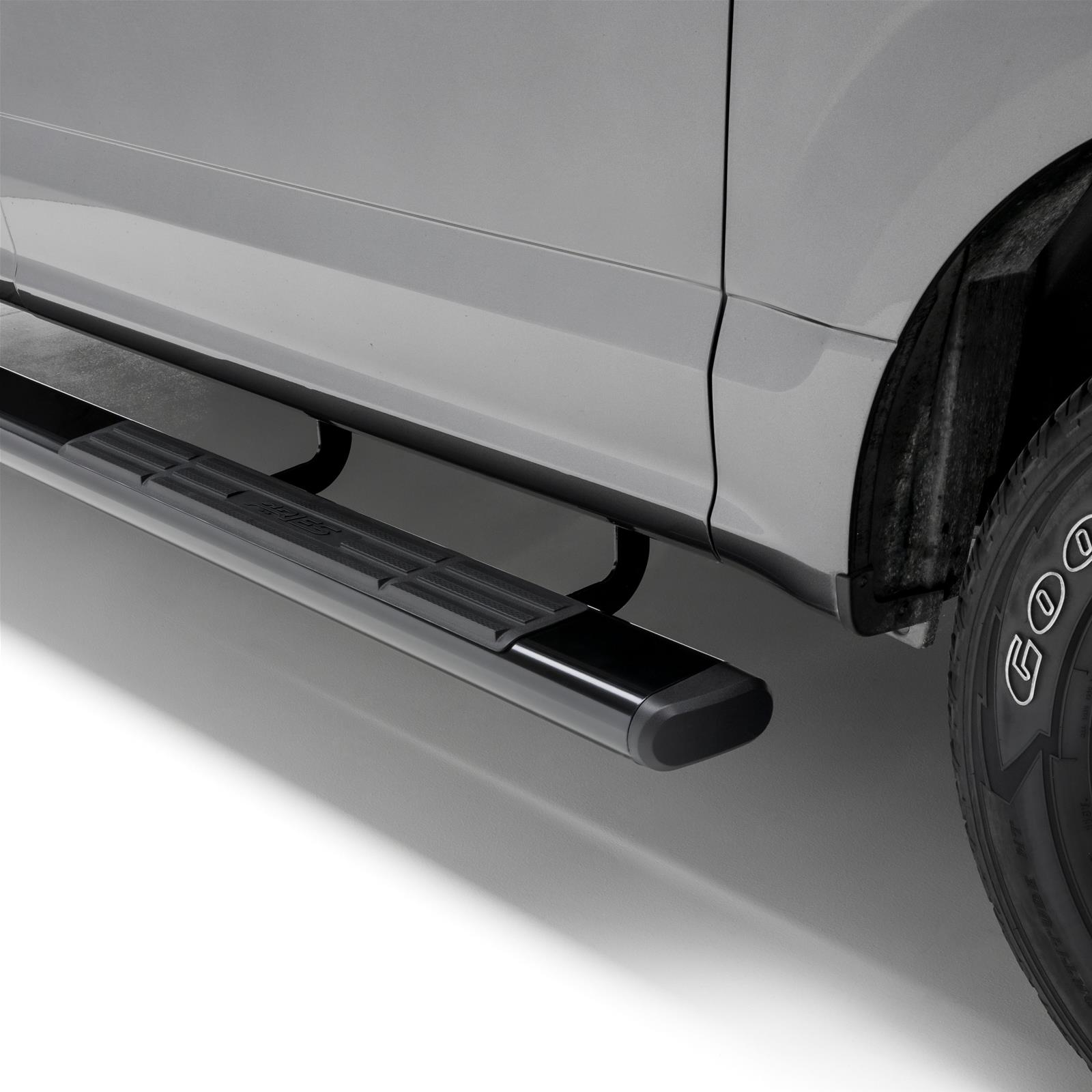 Aries Automotive 6 in. Oval Side Bars for 2004-2014 F-150 - 4445017 Step Bars, Aluminum, Black Powdercoated, Gloss, 6.00 Diameter, 53.00 Length, Ford, Pair thumbnail 3