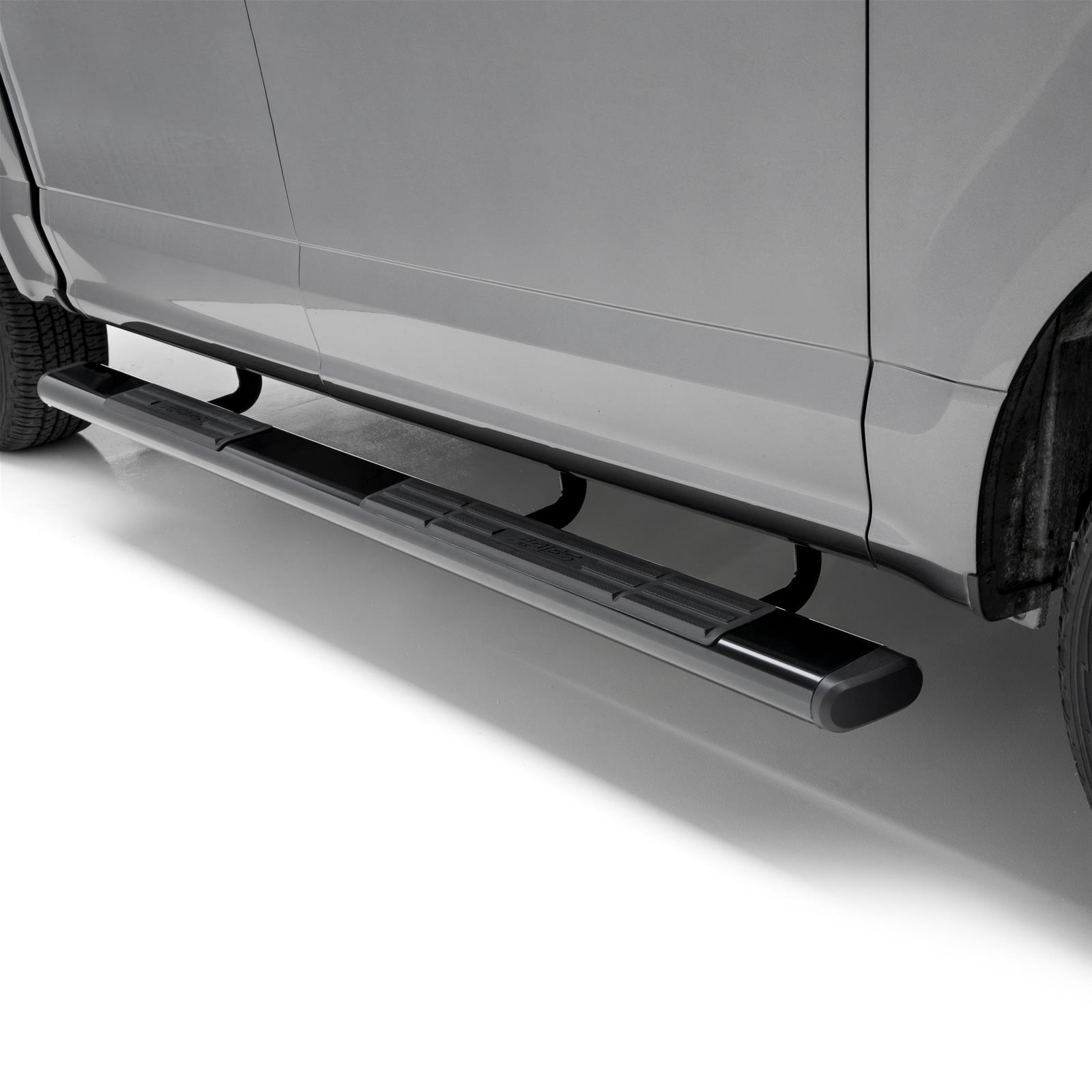 Aries Automotive 6 in. Oval Side Bars for 2004-2014 F-150 - 4445018 Step Bars, Aluminum, Black Powdercoated, Gloss, 6.00 Diameter, 75.00 Length, Ford, Pair thumbnail 5