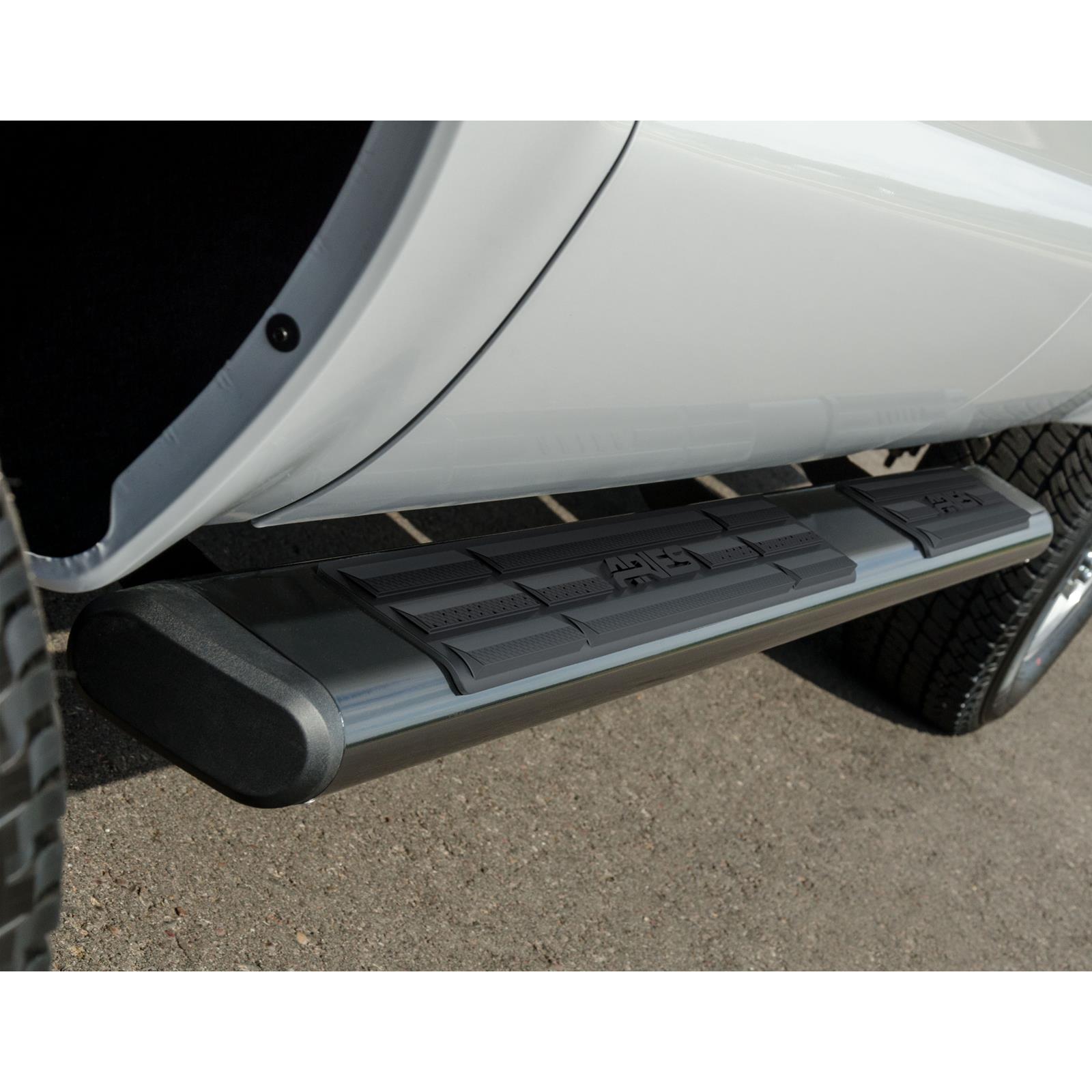 Aries Automotive 6 in. Oval Side Bars 4445026 Step Bars, Aluminum, Black Powdercoated, Gloss, 6.00 Diameter, 91.00 Length, Ford, Pair thumbnail 2