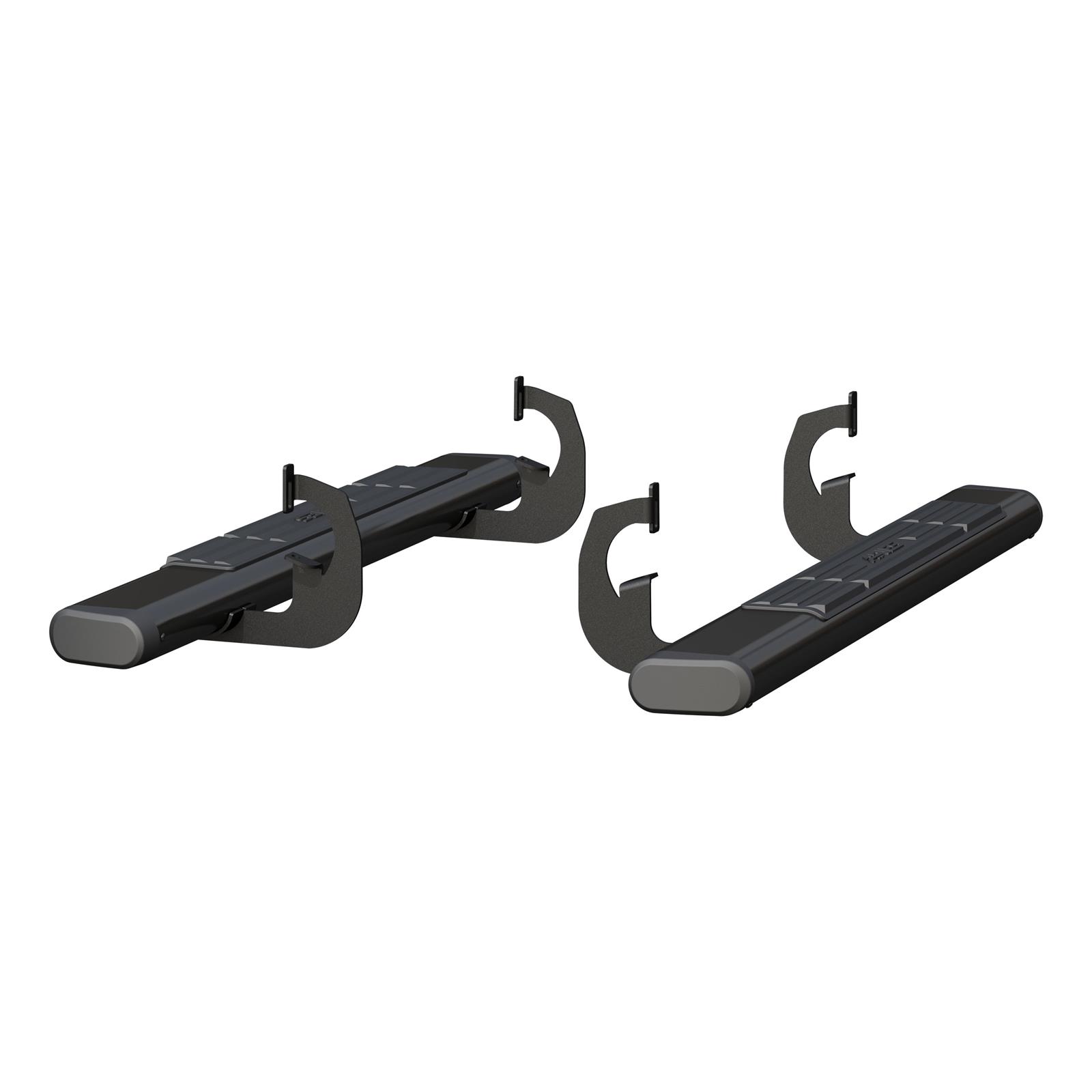 Aries Automotive 6 in. Oval Side Bars 4445040 Step Bars, Aluminum, Black Powdercoated, Gloss, 6.00 Diameter, 53.00 Length, Chevrolet, GMC, Pair thumbnail 8