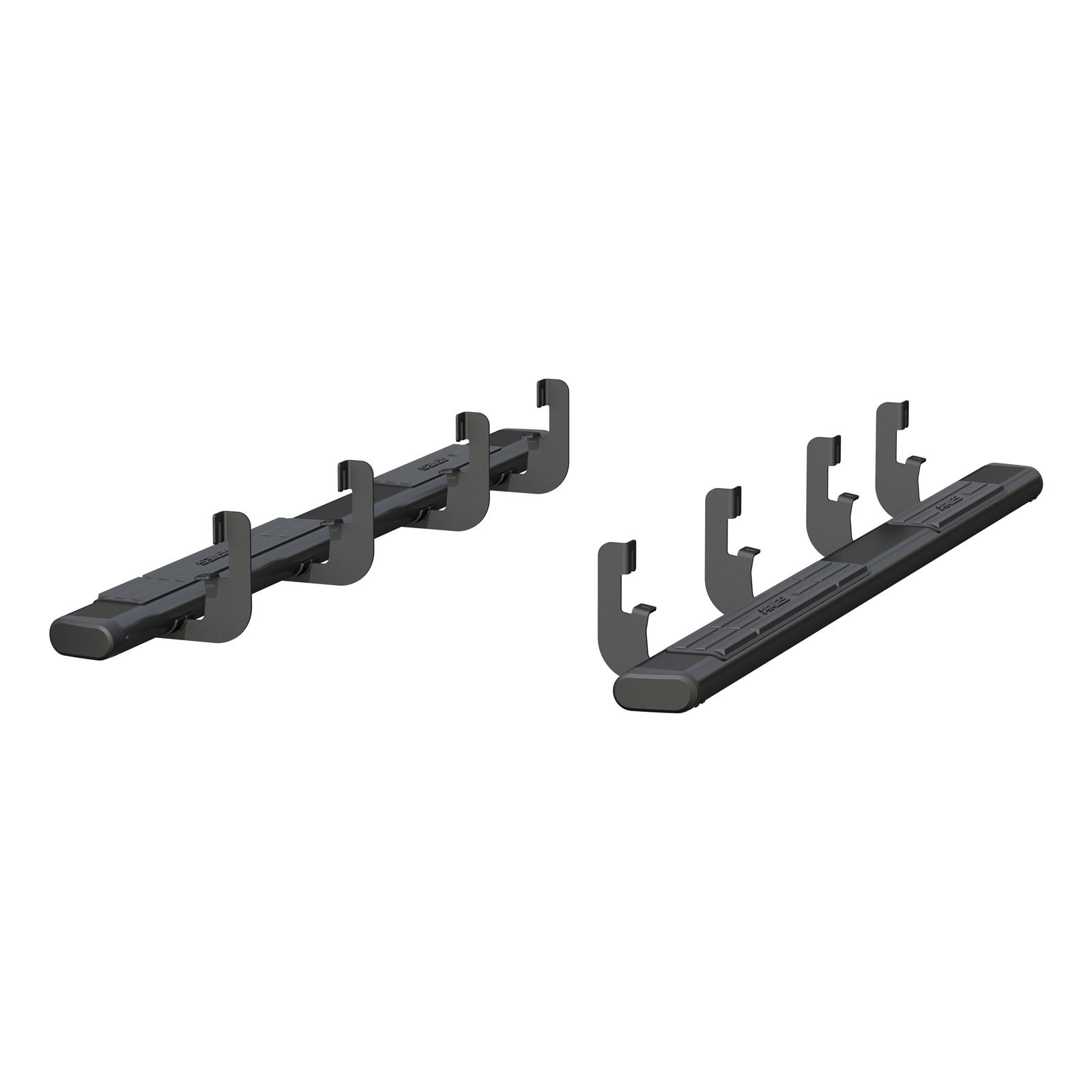 Aries Automotive 6 in. Oval Side Bars 4445049 Step Bars, Aluminum, Black Powdercoated, Gloss, 6.00 Diameter, 91.00 Length, Chevrolet, GMC, Pair thumbnail 3