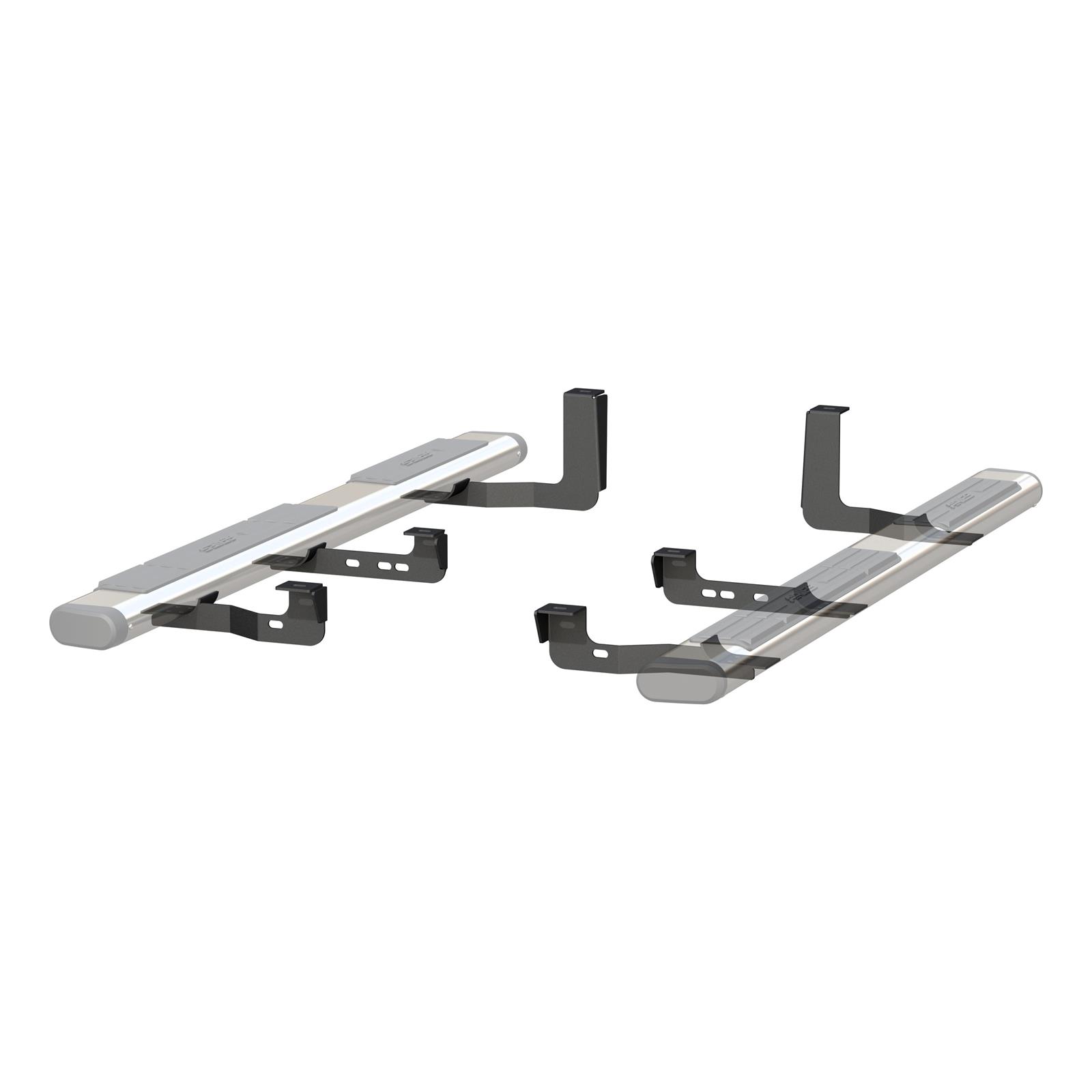 Aries Automotive 6 in. Oval Side Bar Mounting Brackets 4493 Step Brackets, Oval, Chevy, GMC, Kit