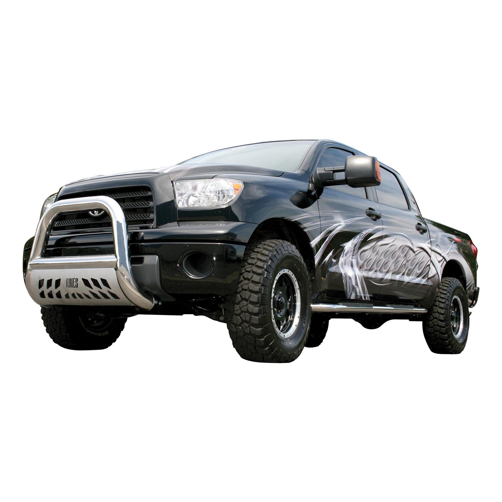 Aries Automotive Big Horn 4 in. Bull Bars for 2008-2021 SEQUOIA, 2007-2021 TUNDRA - 45-2004 Grille Guard, Bar, in., Stainless Steel, Polished, Toyota, Each