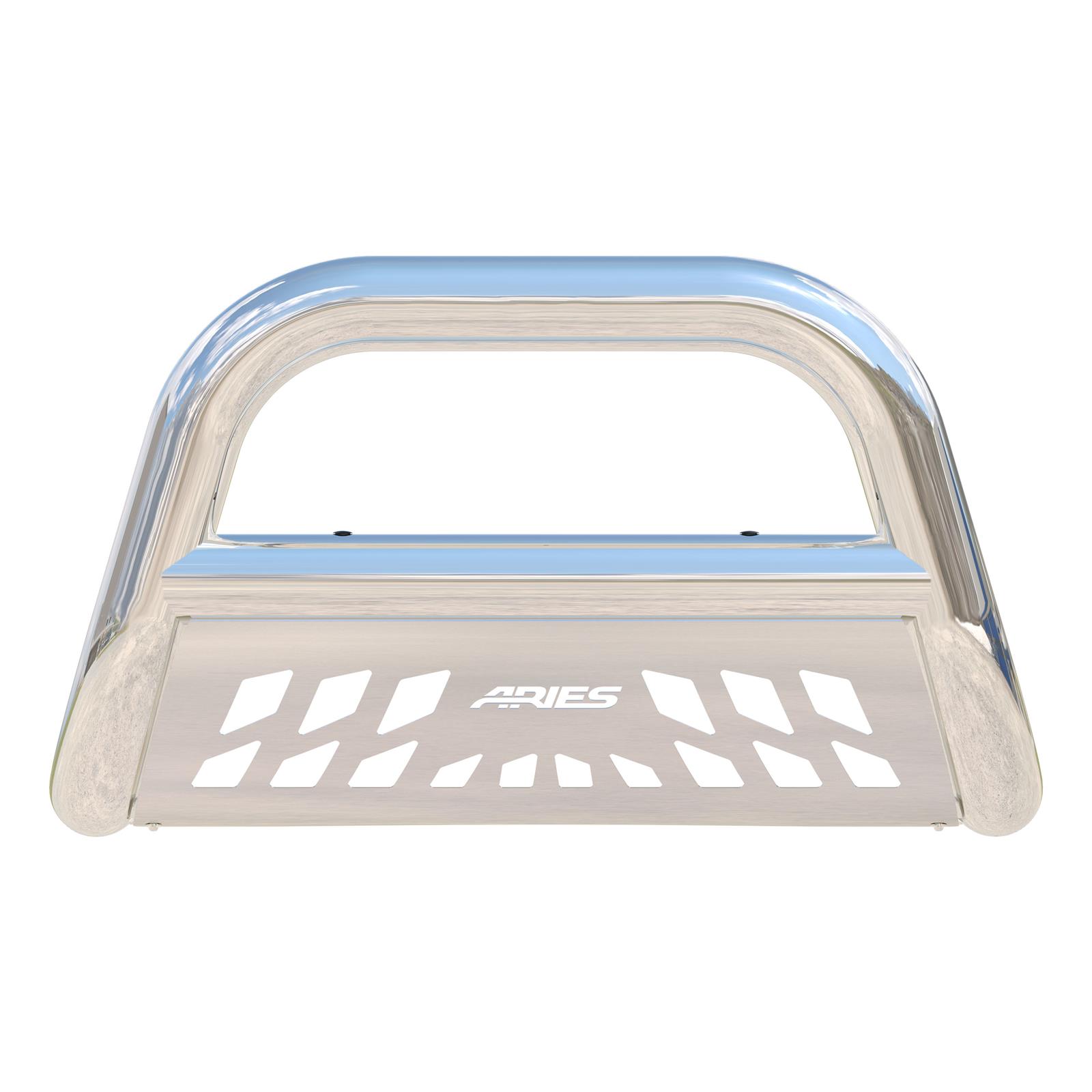 Aries Automotive Big Horn 4 in. Bull Bars for 2008-2021 SEQUOIA, 2007-2021 TUNDRA - 45-2004 Grille Guard, Bar, in., Stainless Steel, Polished, Toyota, Each thumbnail 3