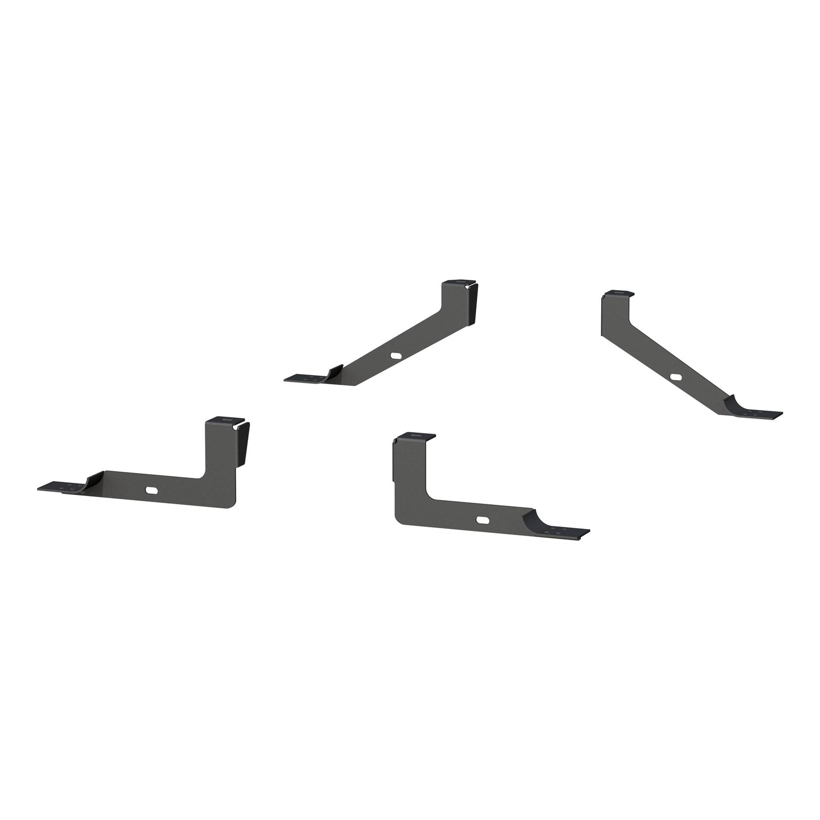 Aries Automotive 6 in. Oval Side Bar Mounting Brackets 4501 Step Brackets, Oval, Dodge, Ram, Kit