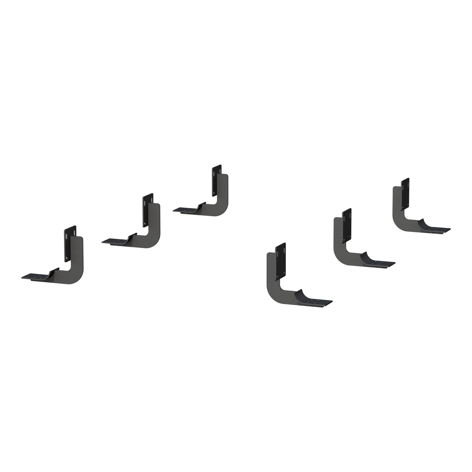 Aries Automotive 6 in. Oval Side Bar Mounting Brackets 4507 Step Brackets, Oval, Ford, Kit thumbnail 2