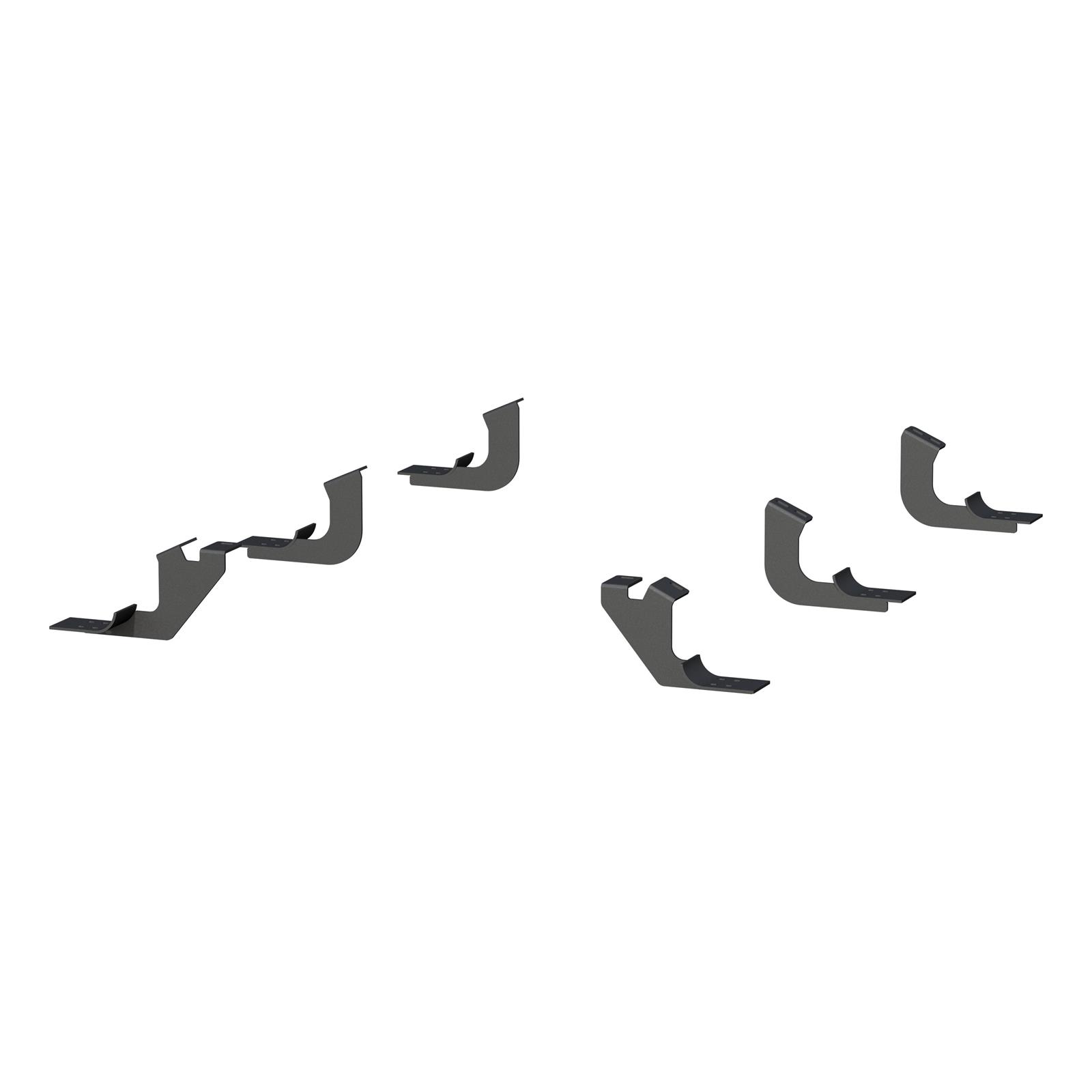 Aries Automotive 6 in. Oval Side Bar Mounting Brackets for 2005-2023 TACOMA - 4521 Step Brackets, Oval, Toyota, Kit thumbnail 2