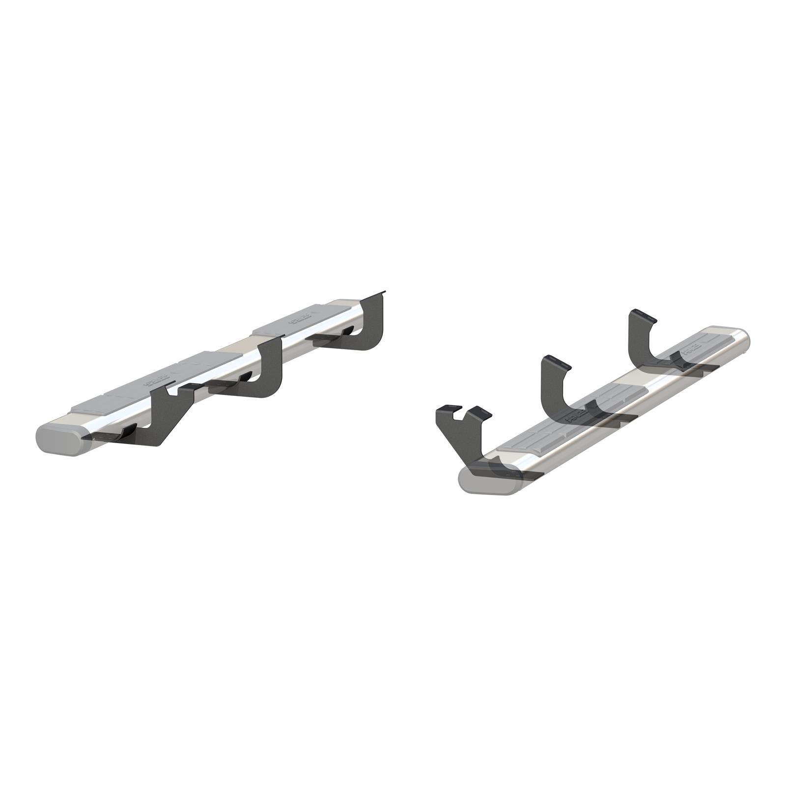 Aries Automotive 6 in. Oval Side Bar Mounting Brackets for 2005-2023 TACOMA - 4521 Step Brackets, Oval, Toyota, Kit