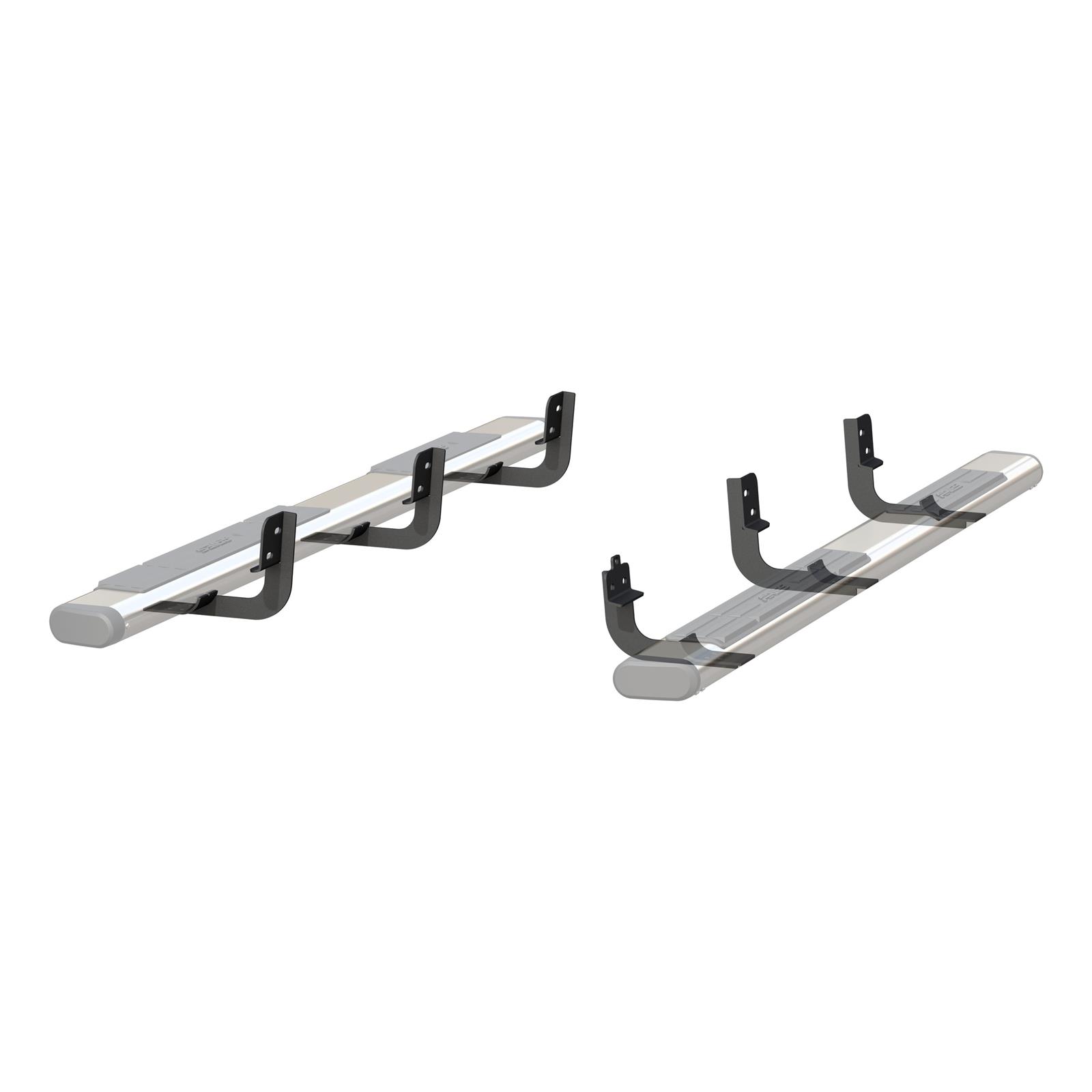 Aries Automotive 6 in. Oval Side Bar Mounting Brackets 4523 Nerf and Step Component, Brackets, Dodge, Kit