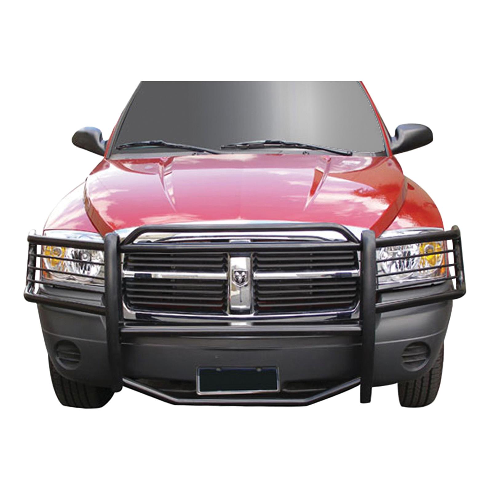 Aries Automotive Grille Guards for 2005-2011 DAKOTA - 5055 Guard, Brush Guard, Steel, Black Powdercoated, Dodge, Ram, Each