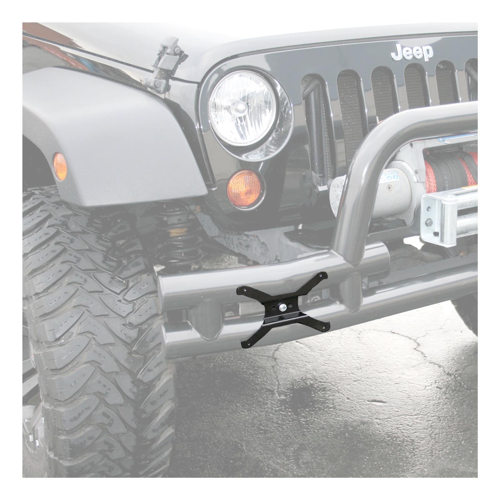 ARIES Automotive License Plate Mounting Brackets 55-0000 Relocation Bracket, LICENSE PLATE BRACKET/TUBULAR BUMPERS thumbnail 3