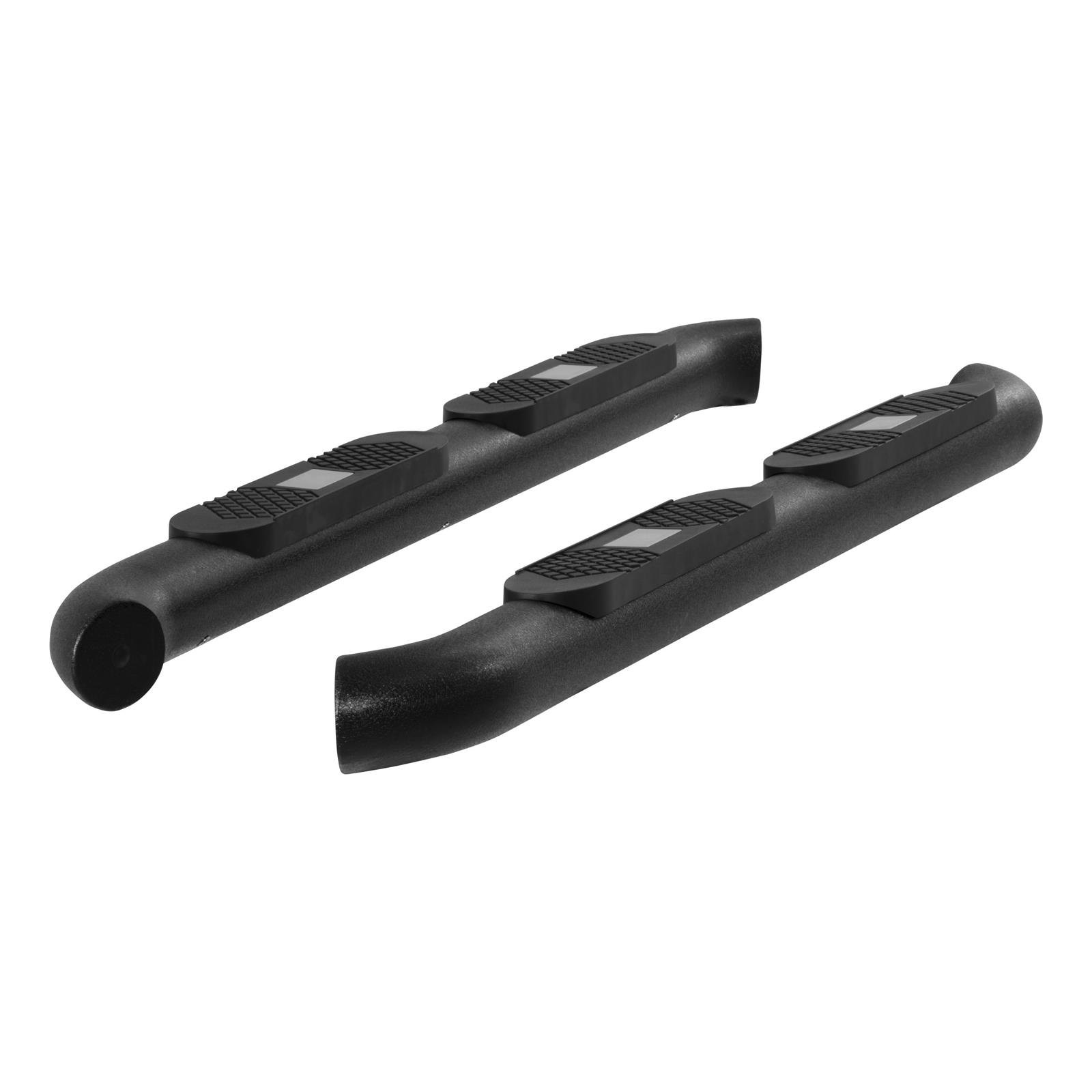 Aries Automotive Big Step 4 in. Round Side Bars AL231007 Bars, Step, Diameter, Aluminum, Black Textured Powdercoated, Jeep, Pair thumbnail 7