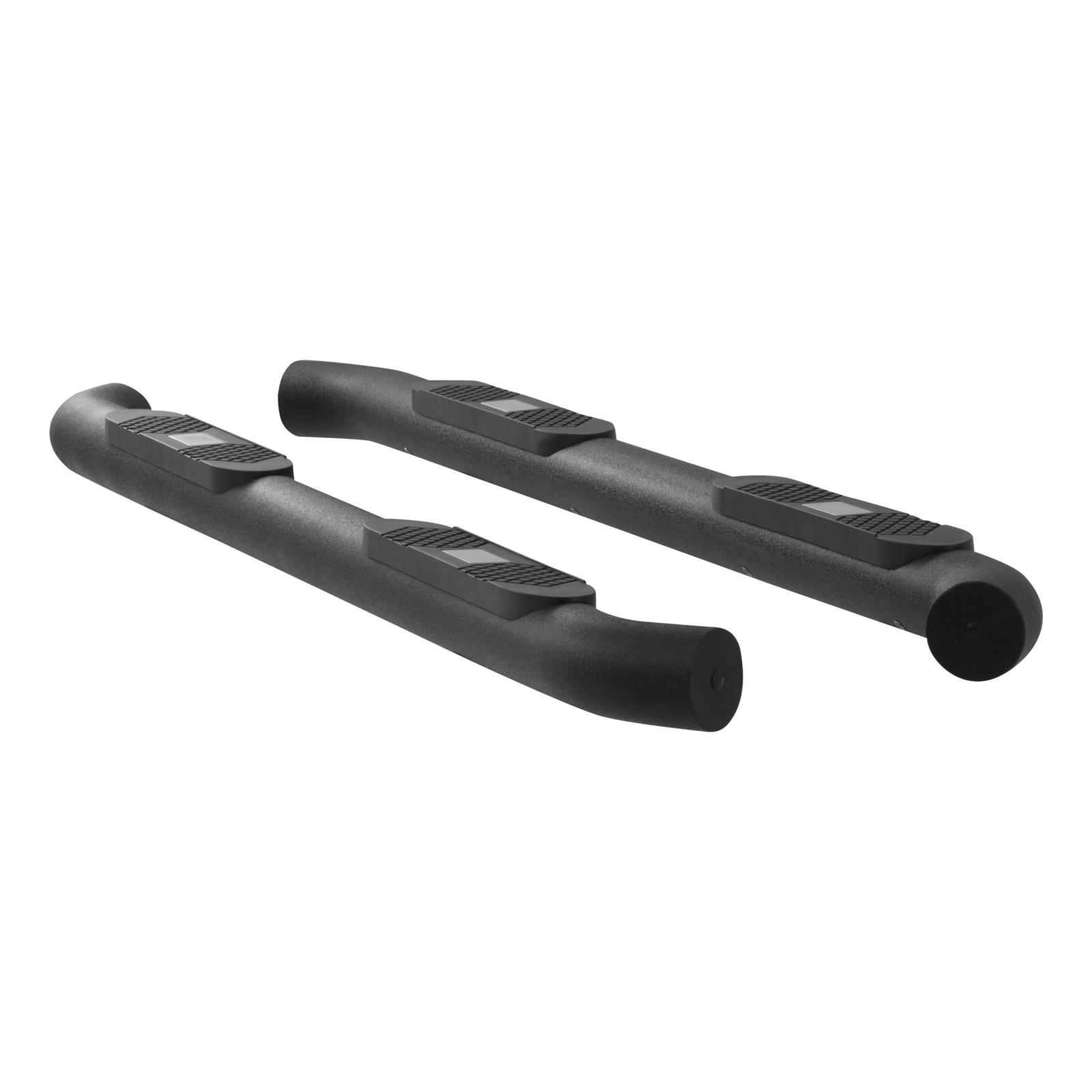 Aries Automotive Big Step 4 in. Round Side Bars AL234045 Bars, Step, Diameter, Aluminum, Black Textured Powdercoated, Chevy, GMC, Pair thumbnail 5