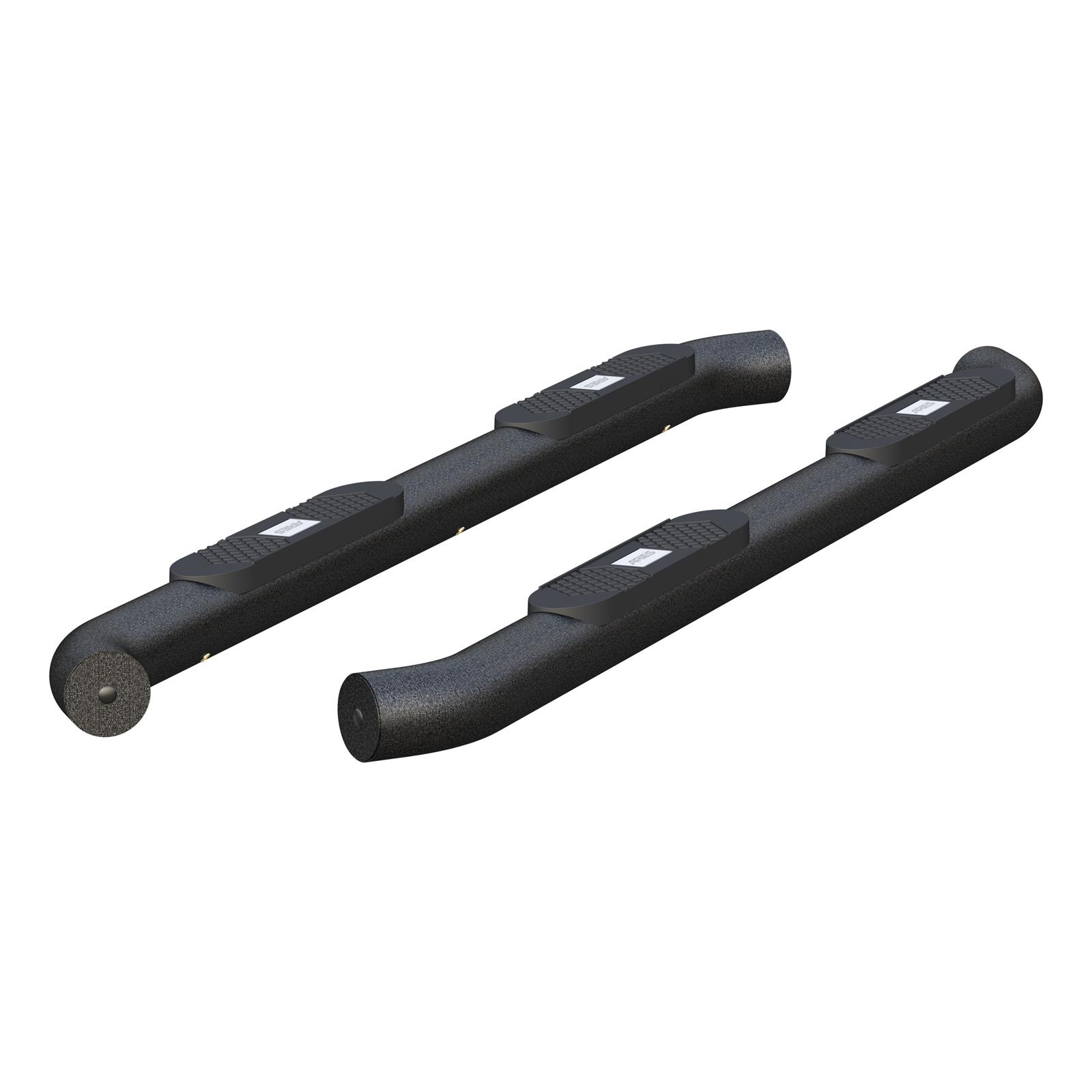 Aries Automotive Big Step 4 in. Round Side Bars for 2019-2025 1500 - AL235045 Nerf and Bars, Step, Sidebars, Ram, Textured Black, Pair thumbnail 9