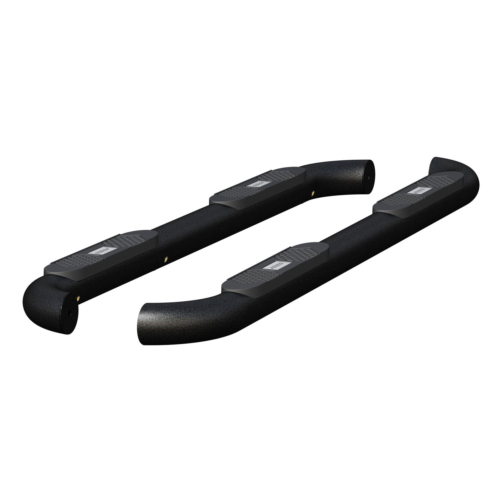 Aries Automotive Big Step 4 in. Round Side Bars AL239042 Bars, 4" Step, Al, Bl Tex, 2016 TITAN XD CREW CAB thumbnail 2