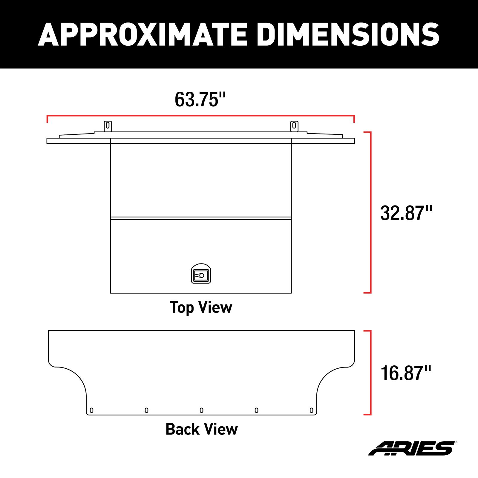 ARIES Automotive Storage Systems and Cargo Holders ALC25000-00 Security Lid, Aluminum, 2007-15 JK 4DR thumbnail 6