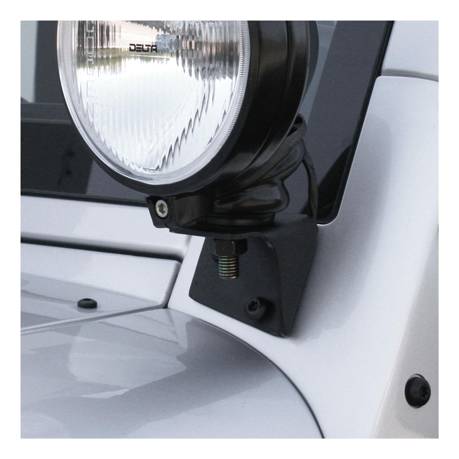 ARIES Automotive Light Mount Brackets AR15800 Windshield Hinge Brackets, 2007-15 JK WINDSHIELD HINGE LIGHT BRACKET thumbnail 2