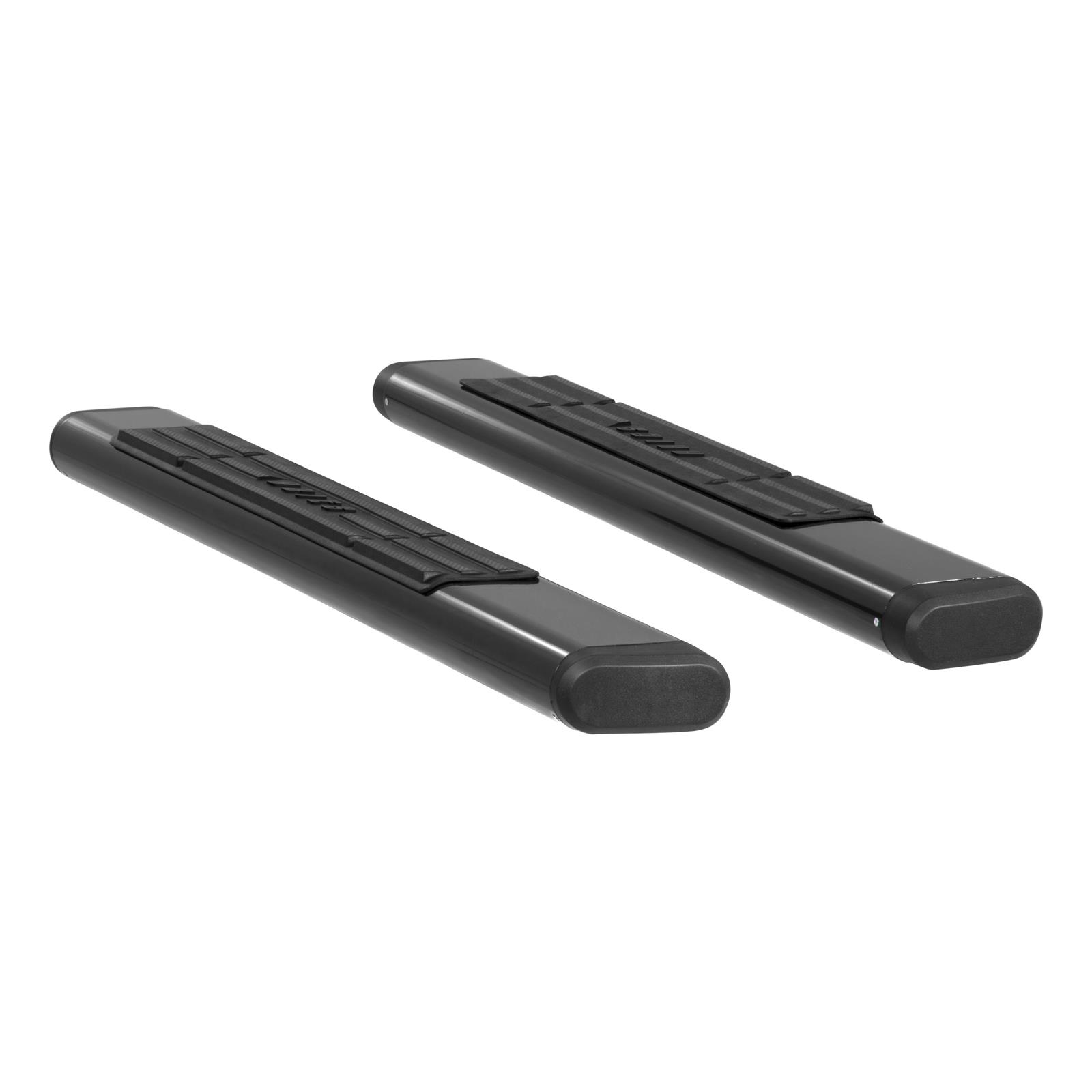 Aries Automotive 6 in. Oval Side Bars B2853 Step Bars, Oval, Aluminum, Black Powdercoated, Pair thumbnail 3