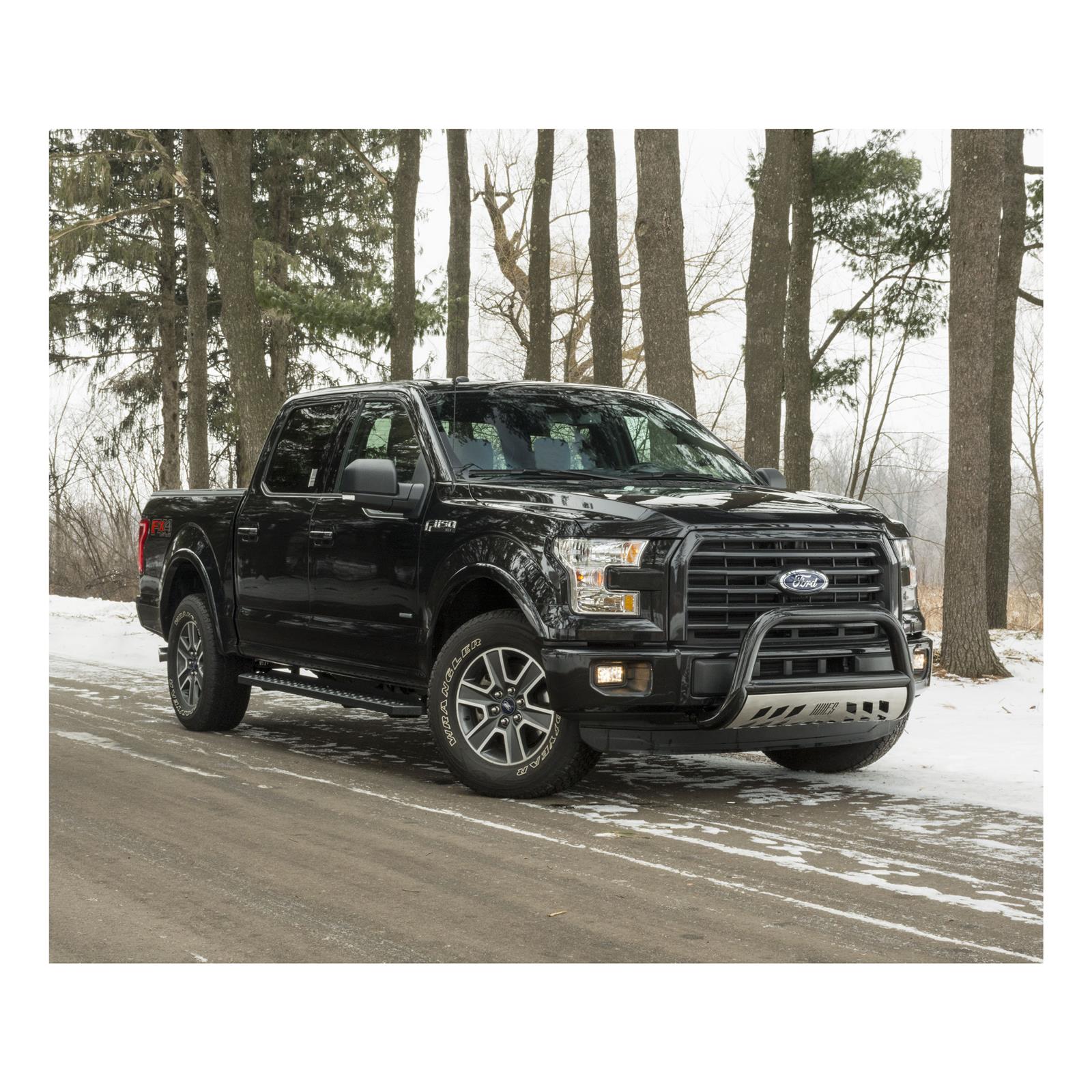 Aries Automotive 3 in. Bull Bars for 2003-2017 EXPEDITION, 2004-2020 F-150, 2006-2008 MARK LT - B35-3007 Grille Guard, Bar, Steel, Black Powdercoated, Ford, Lincoln, Each thumbnail 2