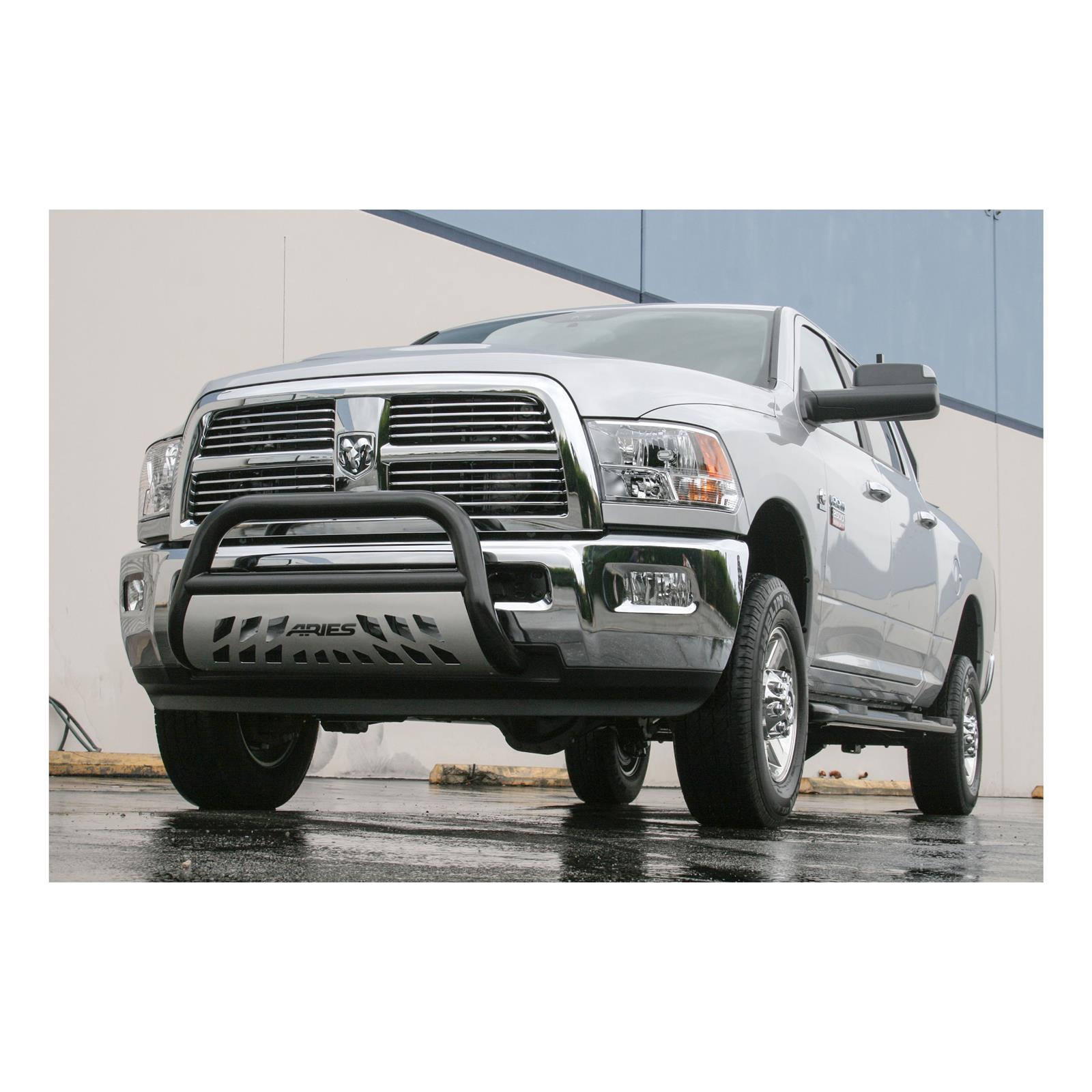 Aries Automotive 3 in. Bull Bars B35-5006 Grille Guard, Bar, Steel, Black Powdercoated, Dodge, Ram, Each thumbnail 2