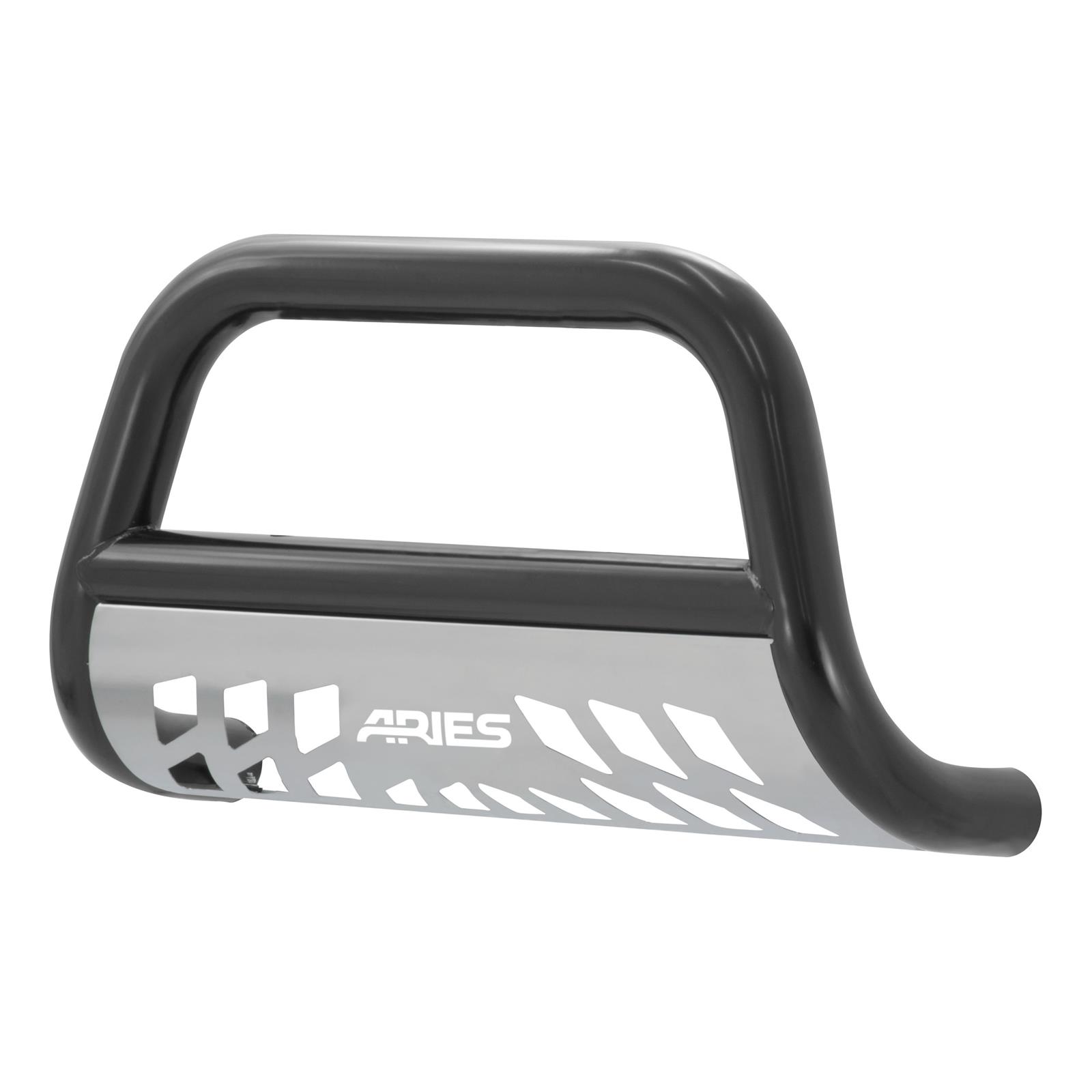 Aries Automotive 3 in. Bull Bars for 2019-2024 1500 - B35-5008 Grille Guard, Bar with Skid Plate, Ram, Steel, Black, Each thumbnail 8