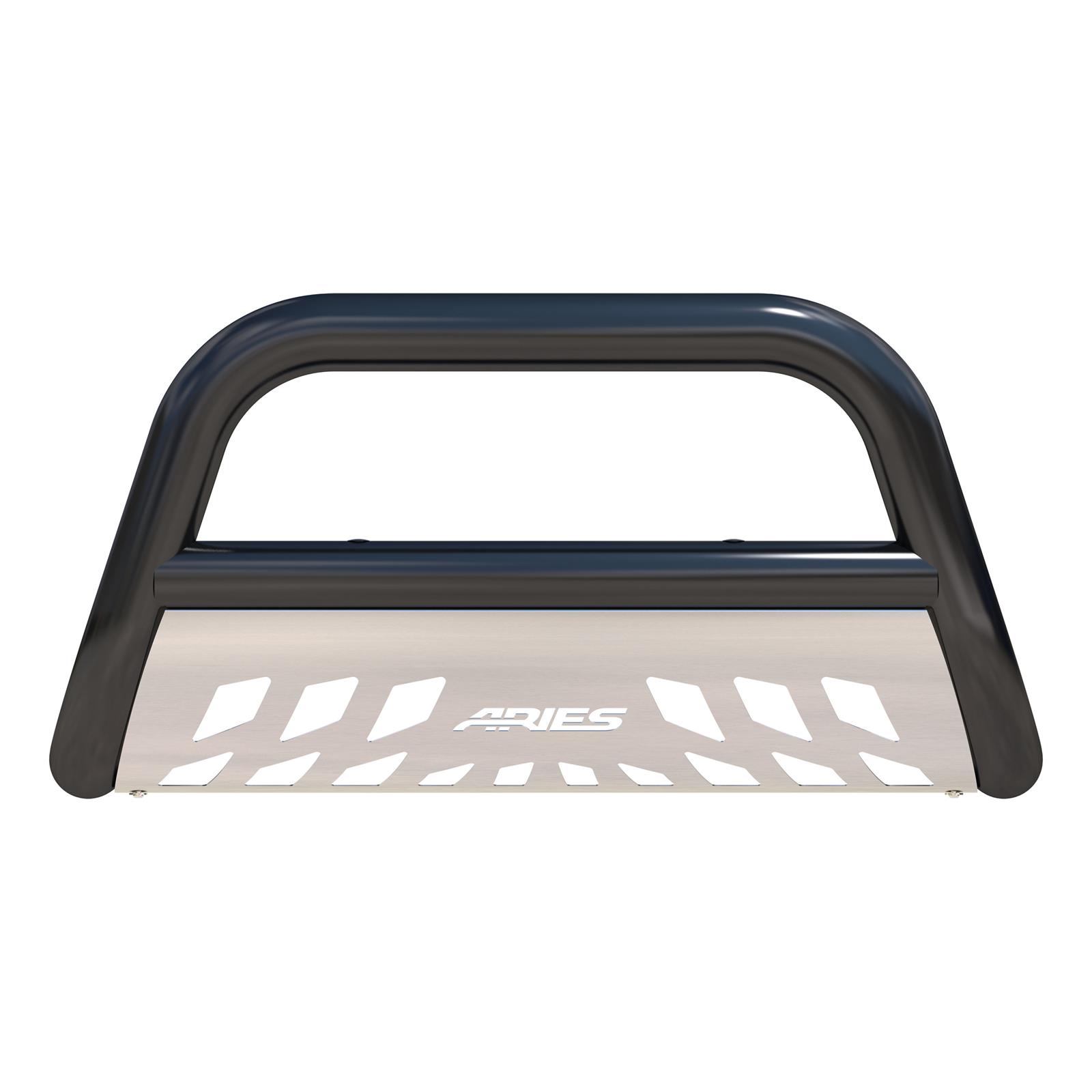 Aries Automotive 3 in. Bull Bars for 2005-2020 FRONTIER, 2005-2007 PATHFINDER, 2005-2015 XTERRA - B35-9002 Grille Guard, Bar, Steel, Black Powdercoated, Nissan, Each thumbnail 2