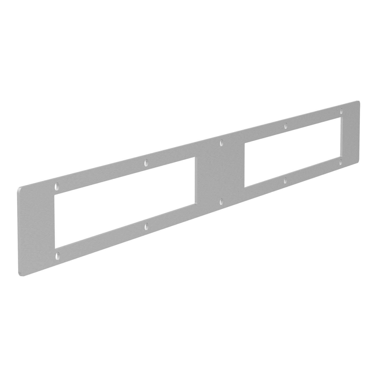 ARIES Automotive Grilles and Grille Inserts PC10OS Guard Face Plate, Pro Series,(2) 10",Bl, 10" TWO OPEN FACE, BRUSHED STAINLESS STEEL thumbnail 5