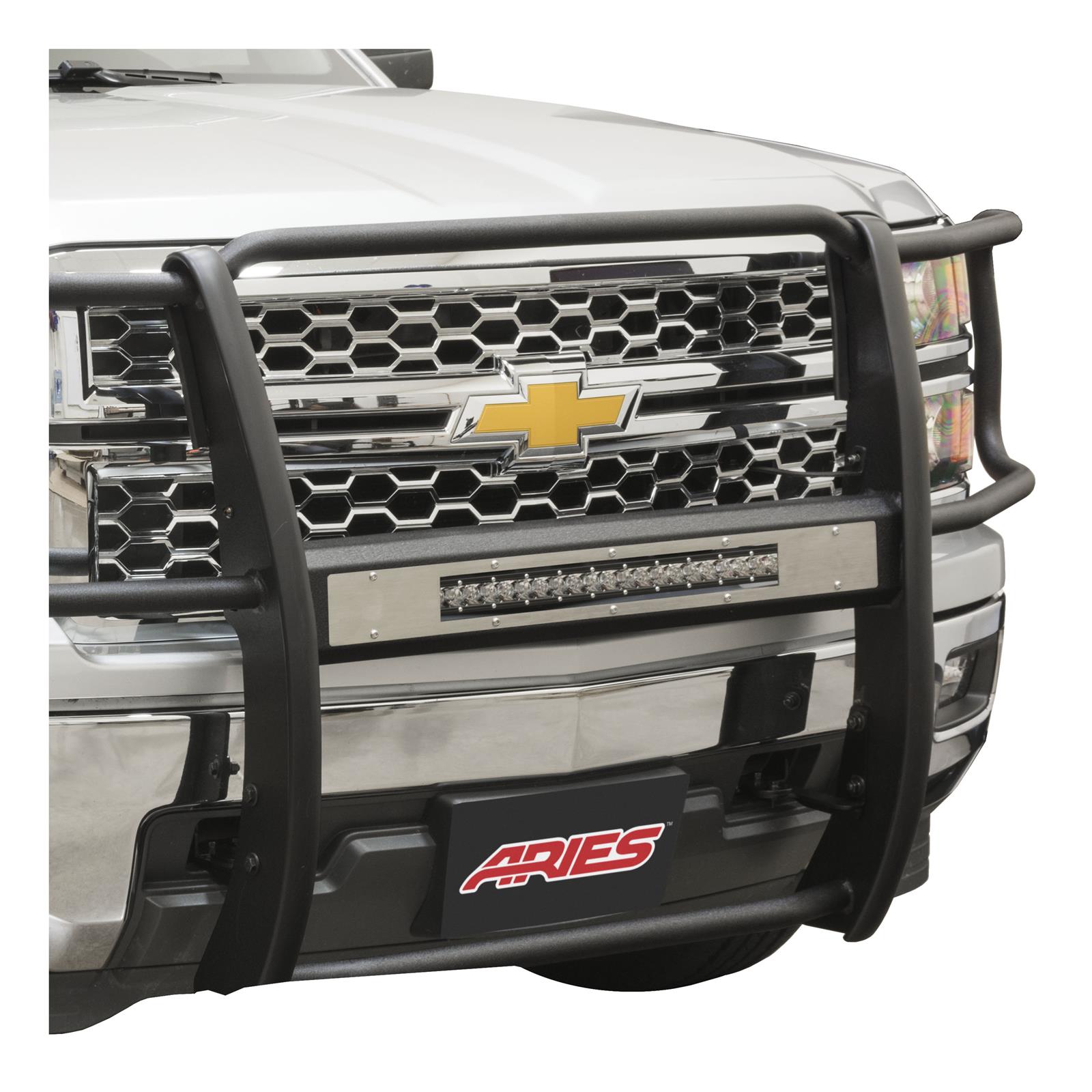 ARIES Automotive Grilles and Grille Inserts PC20OS Guard Face Plate, Pro Series, (1)20In, Ss, 20'' OPEN FACE, BRUSHED STAINLESS STEEL