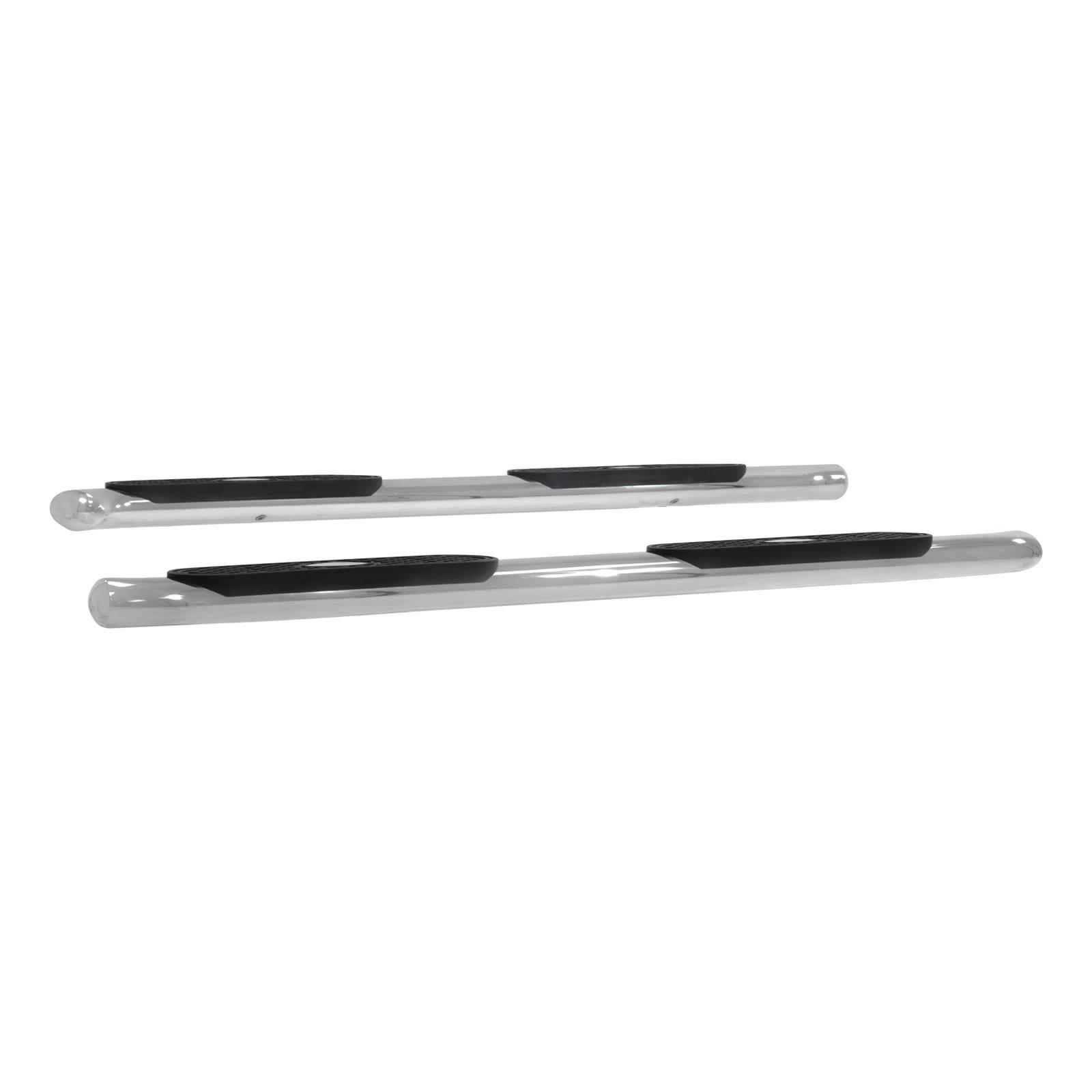 Aries Automotive 4 in. Oval Side Bars S221008-2 Step Bars, Oval, in., Stainless Steel, Polished, Jeep, Pair thumbnail 6