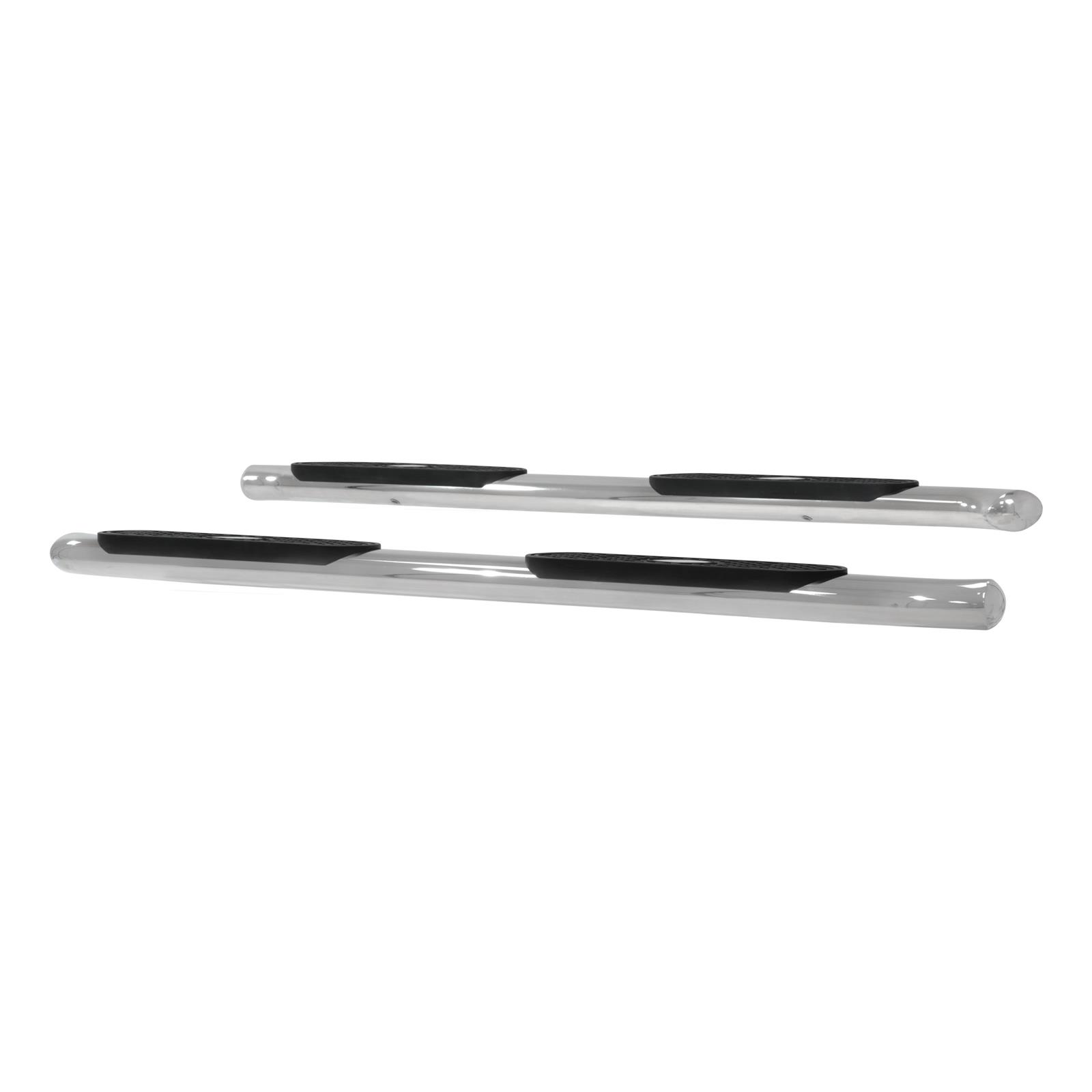 Aries Automotive 4 in. Oval Side Bars S221008-2 Step Bars, Oval, in., Stainless Steel, Polished, Jeep, Pair thumbnail 5