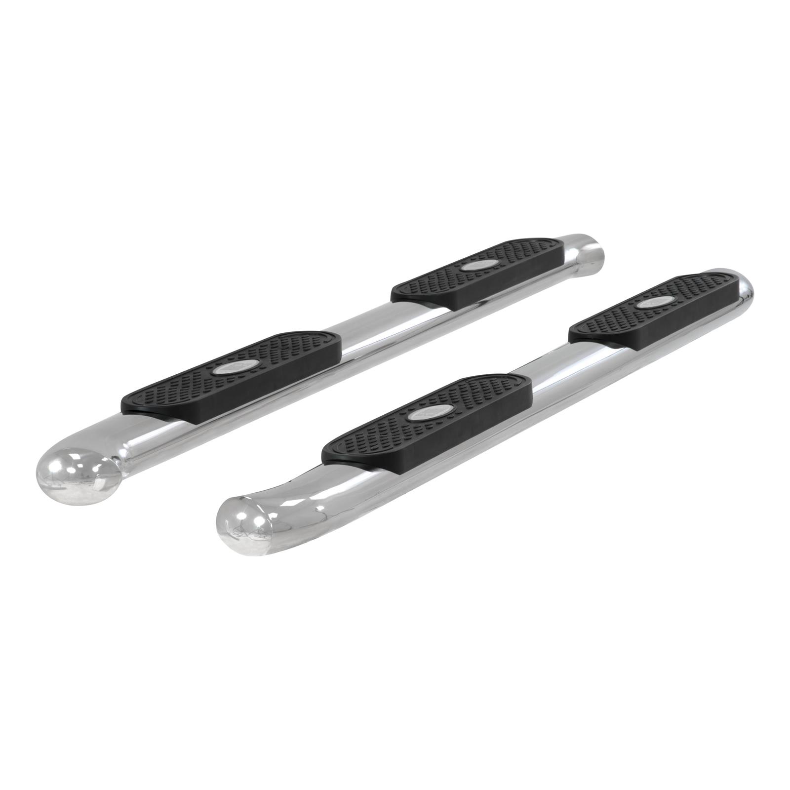 Aries Automotive 4 in. Oval Side Bars S221008-2 Step Bars, Oval, in., Stainless Steel, Polished, Jeep, Pair thumbnail 4