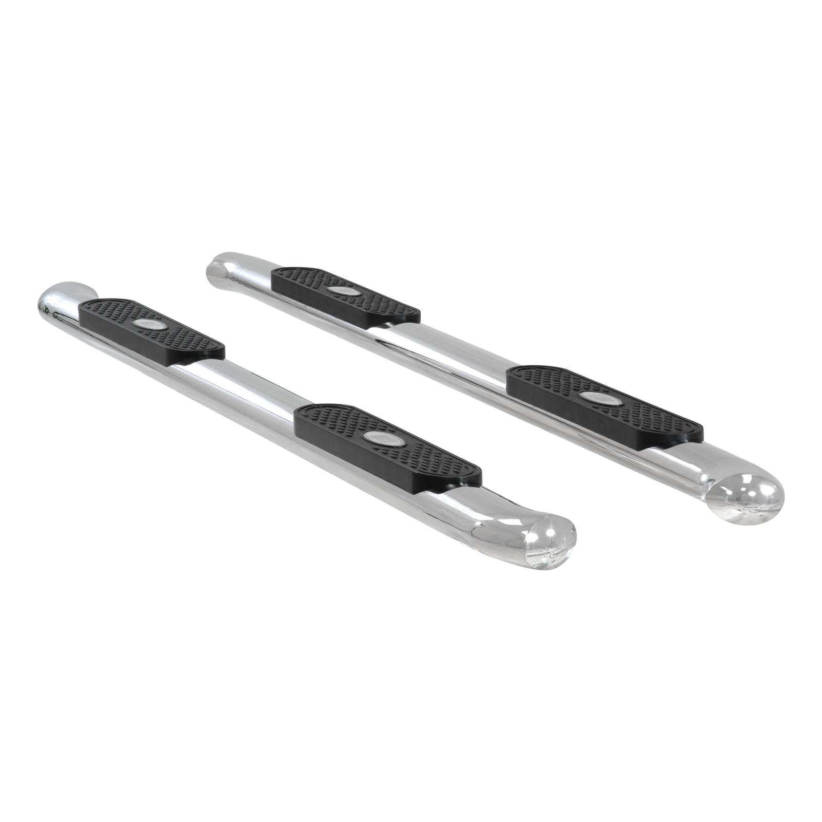Aries Automotive 4 in. Oval Side Bars S223039-2 Step Bars, Oval, in., Stainless Steel, Polished, Ford, Pair thumbnail 4