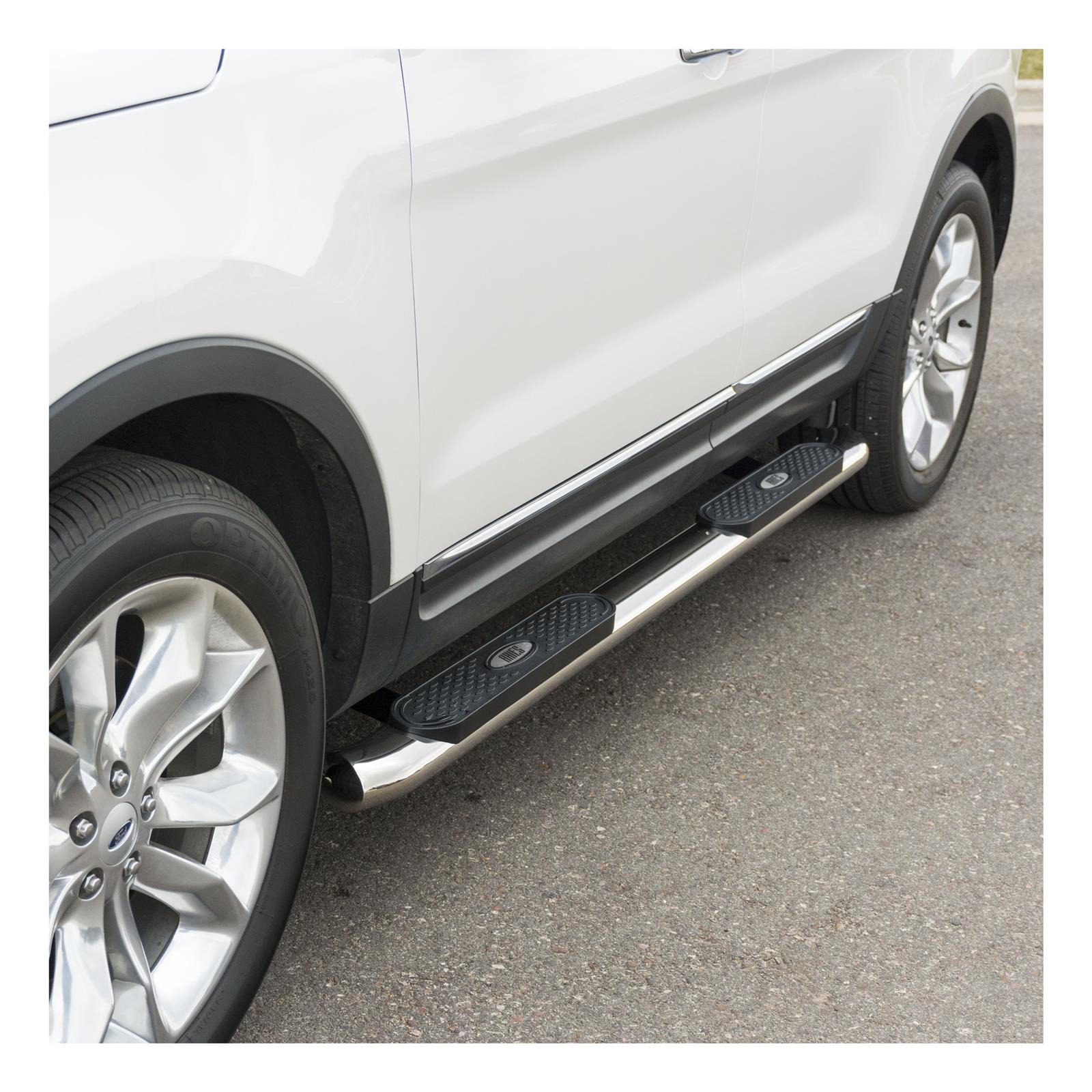 Aries Automotive 4 in. Oval Side Bars S223041-2 Step Bars, Oval, in., Stainless Steel, Polished, Ford, Pair thumbnail 3
