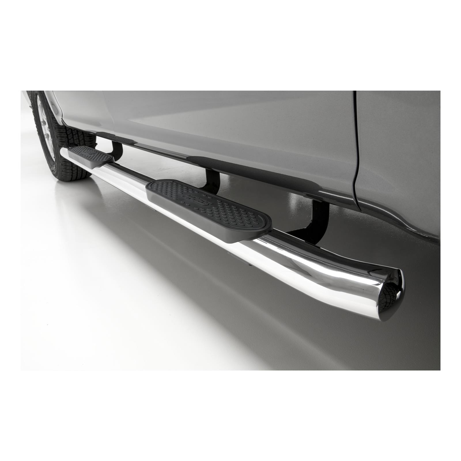 Aries Automotive 4 in. Oval Side Bars S223043-2 Step Bars, Stainless Steel, Polished, 4.00 Diameter, 99.990 Length, Ford, Pair thumbnail 3