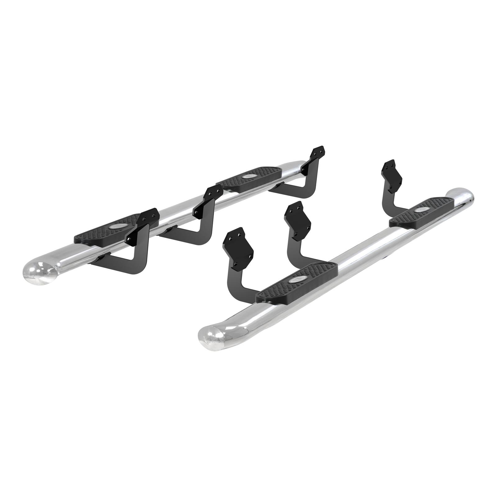 Aries Automotive 4 in. Oval Side Bars S223043-2 Step Bars, Stainless Steel, Polished, 4.00 Diameter, 99.990 Length, Ford, Pair thumbnail 6