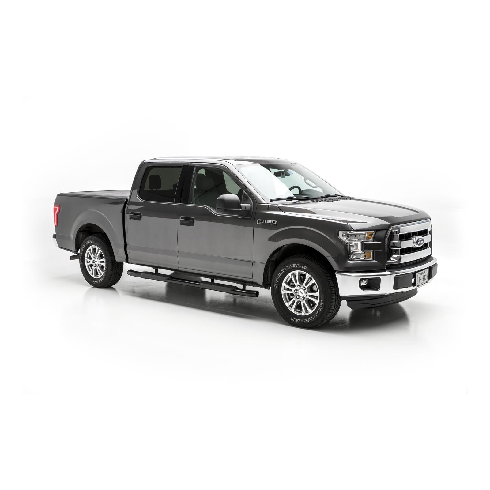 Aries Automotive 4 in. Oval Side Bars S223043 Step Bars, Steel, Black Powdercoated, Gloss, 4.00 Diameter, 99.990 Length, Ford, Pair thumbnail 3
