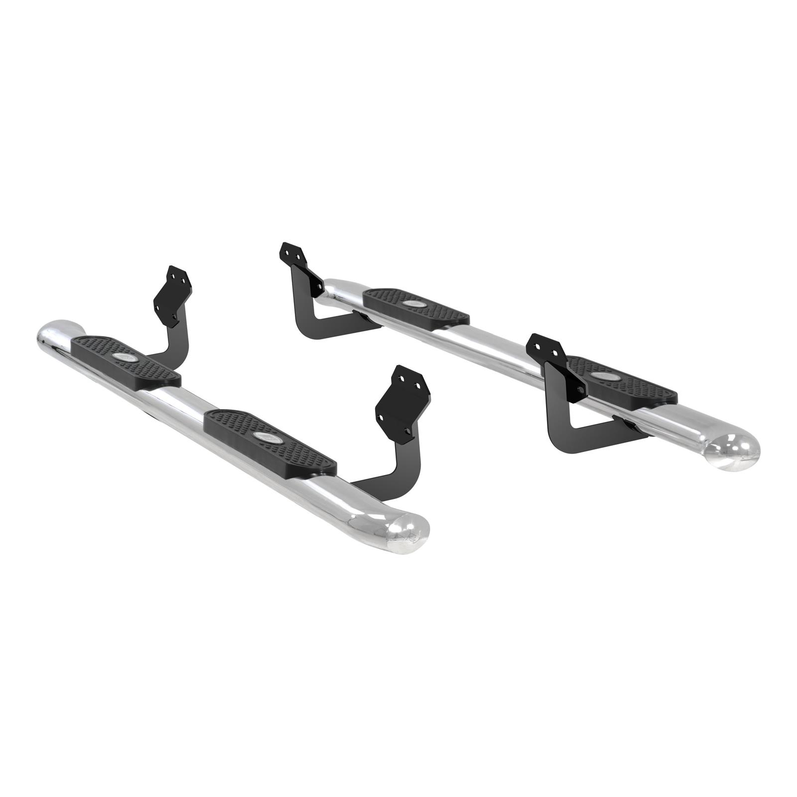 Aries Automotive 4 in. Oval Side Bars S223044-2 Step Bars, Stainless Steel, Polished, 4.00 Diameter, 80.00 Length, Ford, Pair thumbnail 6