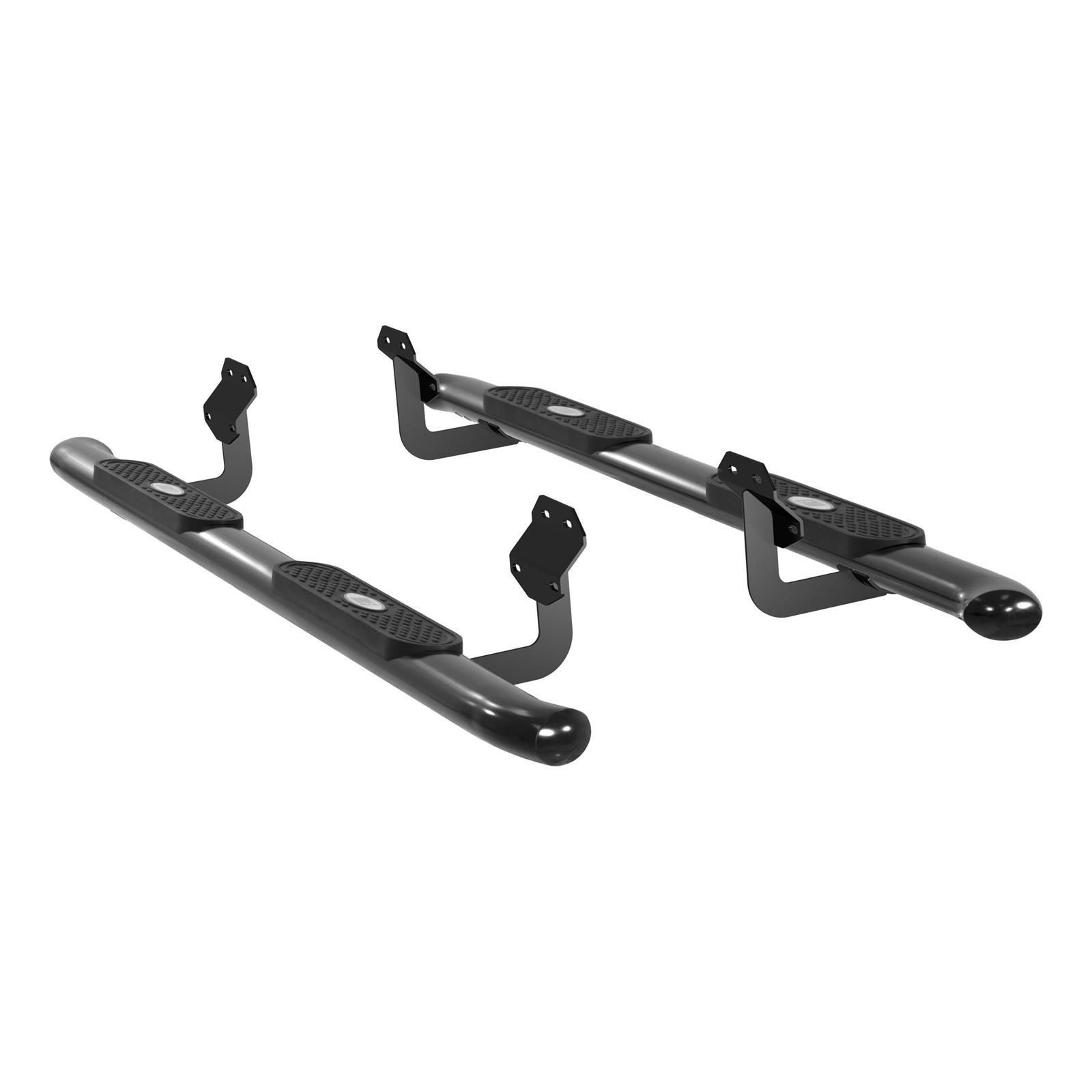 Aries Automotive 4 in. Oval Side Bars S223044 Step Bars, Steel, Black Powdercoated, Gloss, 4.00 Diameter, 80.00 Length, Ford, Pair thumbnail 5