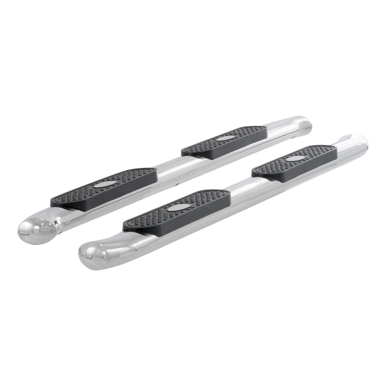Aries Automotive 4 in. Oval Side Bars S224009-2 Step Bars, Oval, in., Stainless Steel, Polished, Chevy, GMC, Pair thumbnail 5