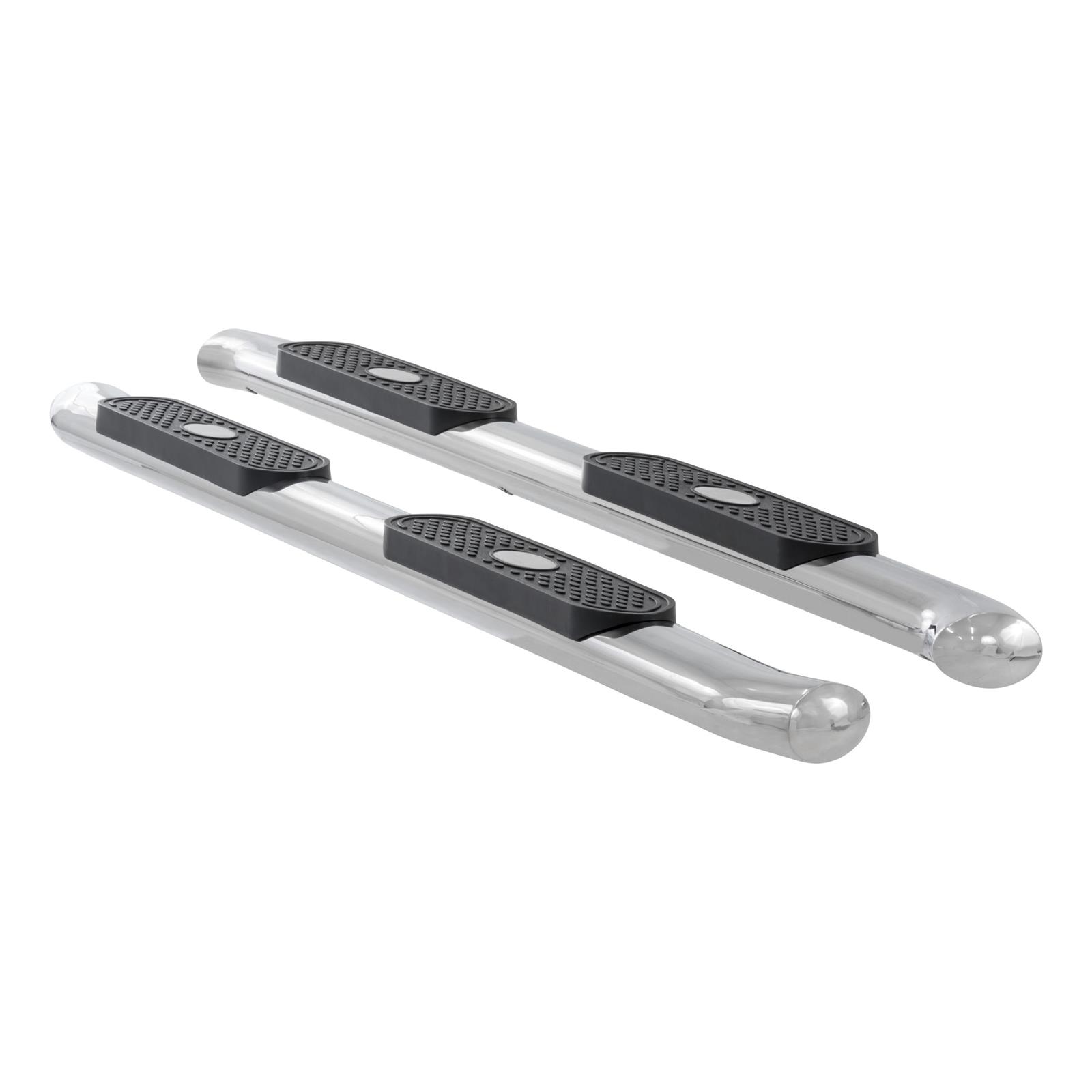 Aries Automotive 4 in. Oval Side Bars S224009-2 Step Bars, Oval, in., Stainless Steel, Polished, Chevy, GMC, Pair thumbnail 4