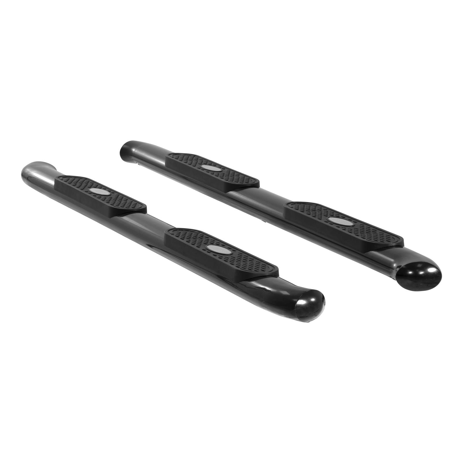 Aries Automotive 4 in. Oval Side Bars S224009 Step Bars, Oval, in., Steel, Black Powdercoated, Chevy, GMC, Pair thumbnail 2