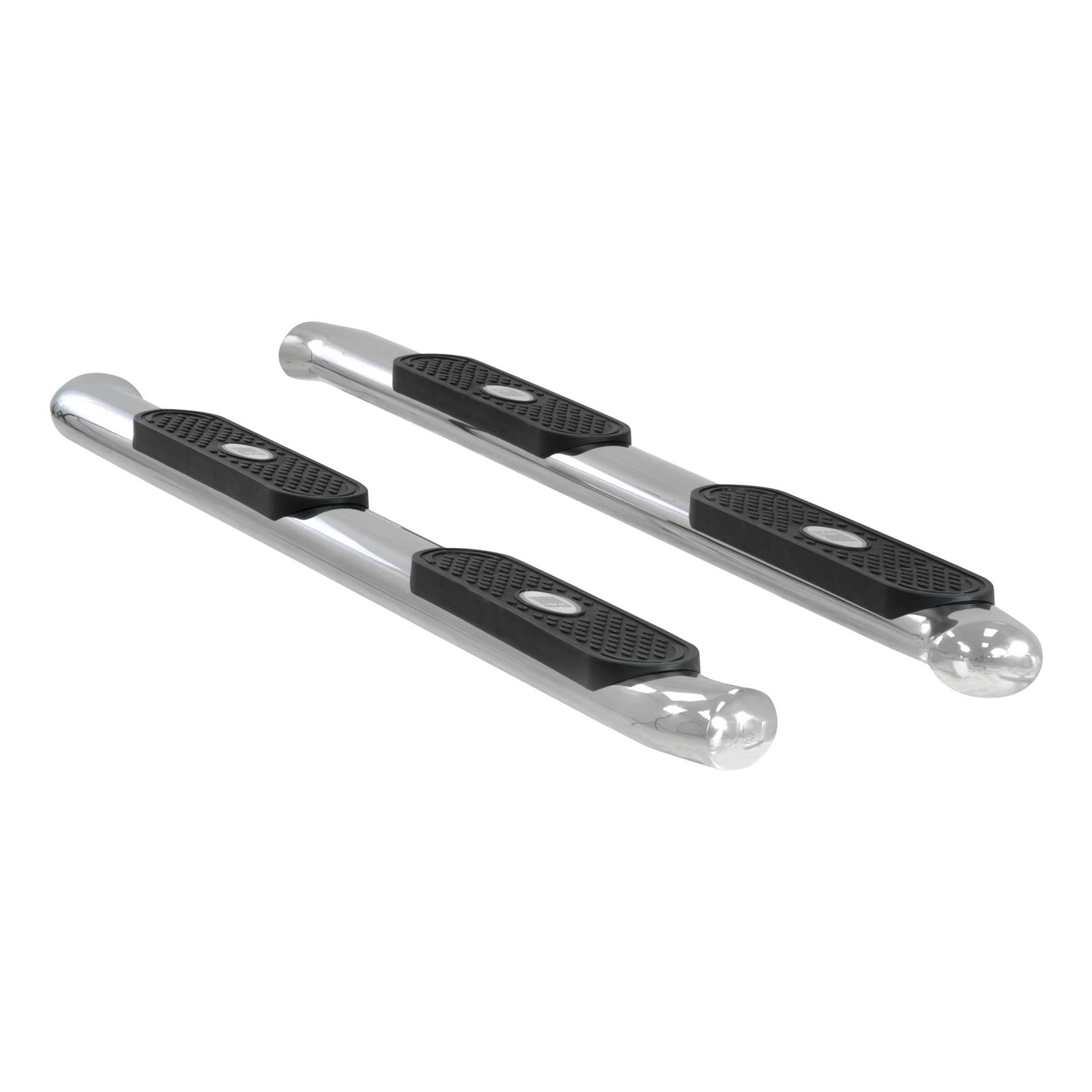 Aries Automotive 4 in. Oval Side Bars S224046-2 Step Bars, Oval, in., Stainless Steel, Polished, Chevy, GMC, Pair thumbnail 4