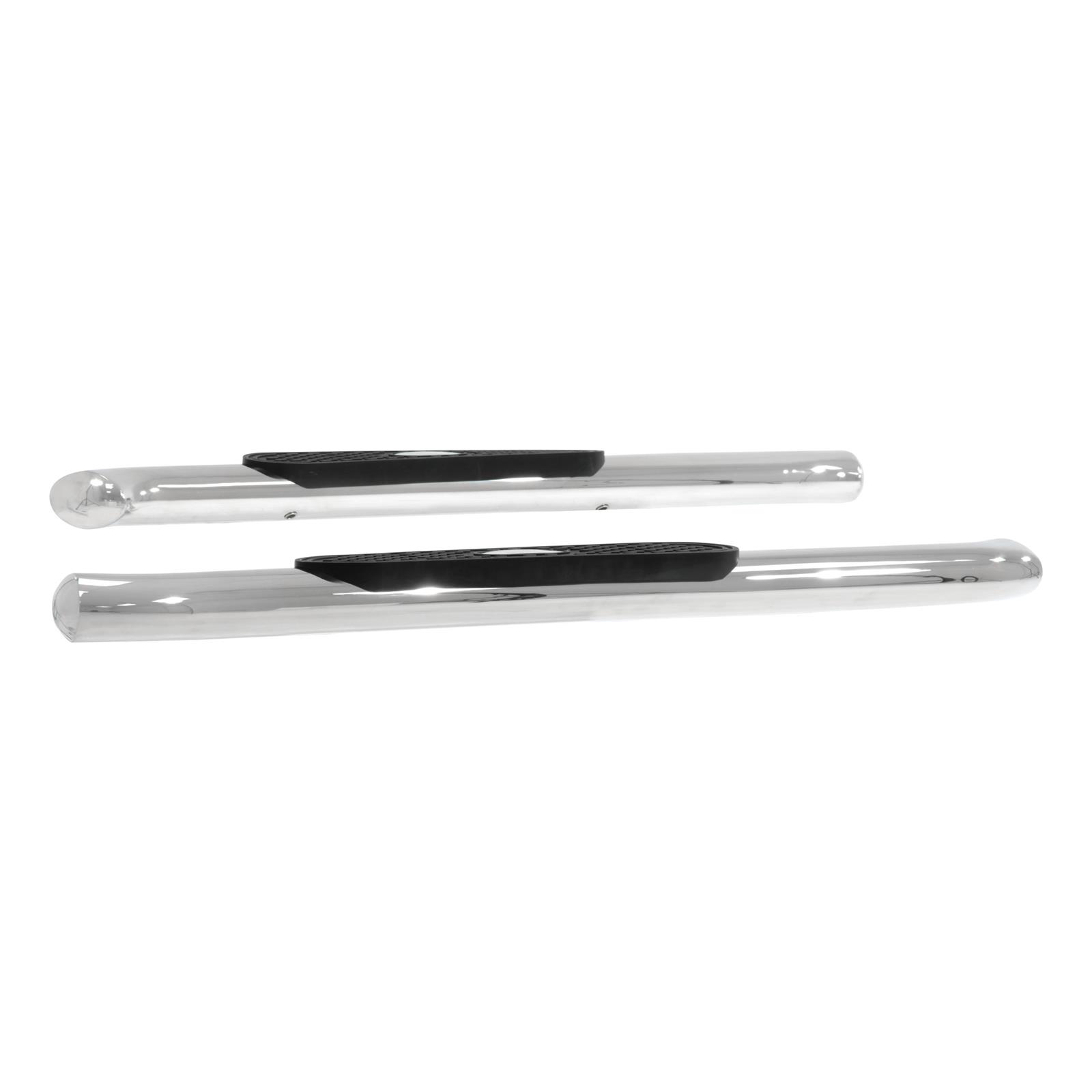 Aries Automotive 4 in. Oval Side Bars S224048-2 Step Bars, Oval, in., Stainless Steel, Polished, Chevy, GMC, Pair thumbnail 4
