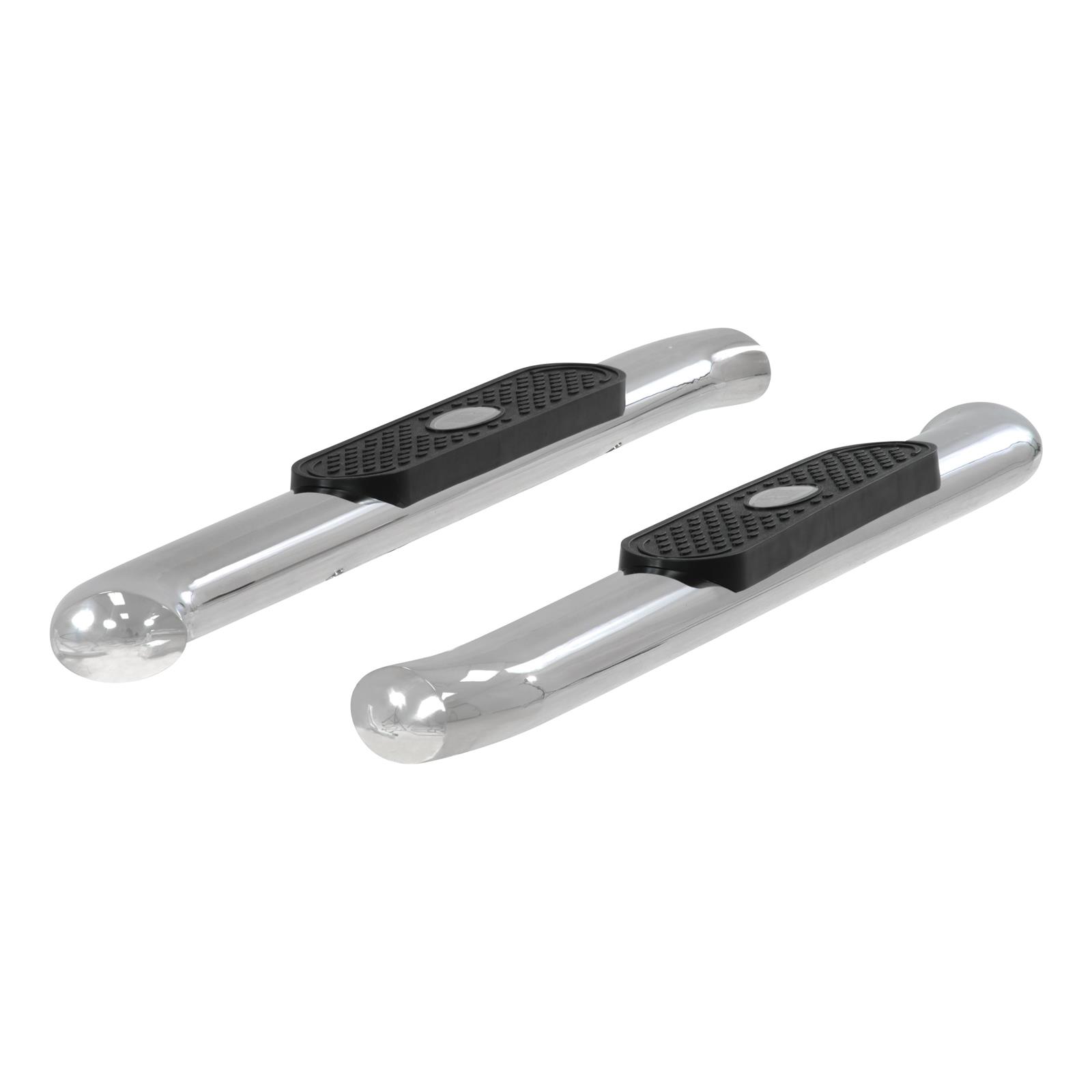 Aries Automotive 4 in. Oval Side Bars S224048-2 Step Bars, Oval, in., Stainless Steel, Polished, Chevy, GMC, Pair thumbnail 3