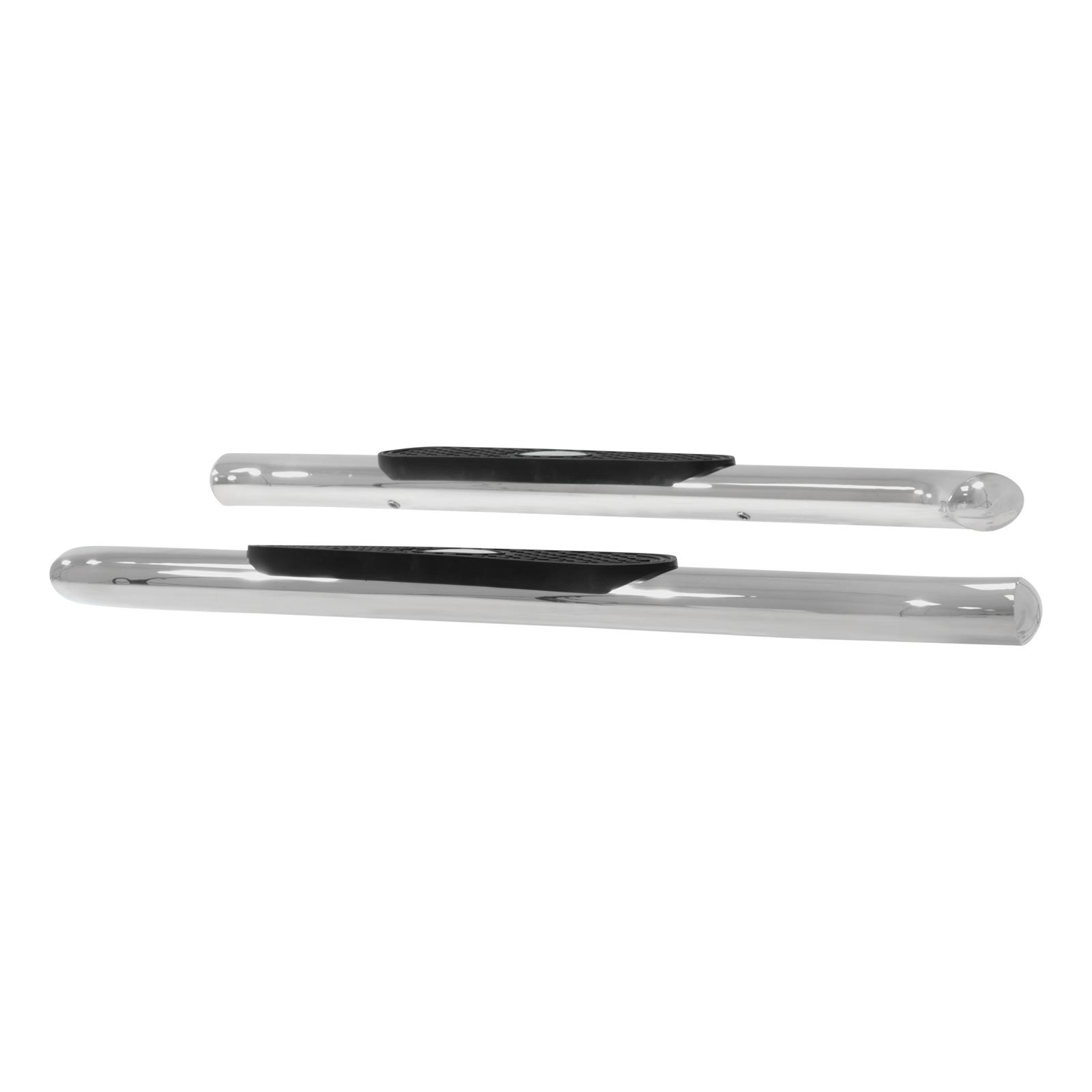 Aries Automotive 4 in. Oval Side Bars S224048-2 Step Bars, Oval, in., Stainless Steel, Polished, Chevy, GMC, Pair thumbnail 5