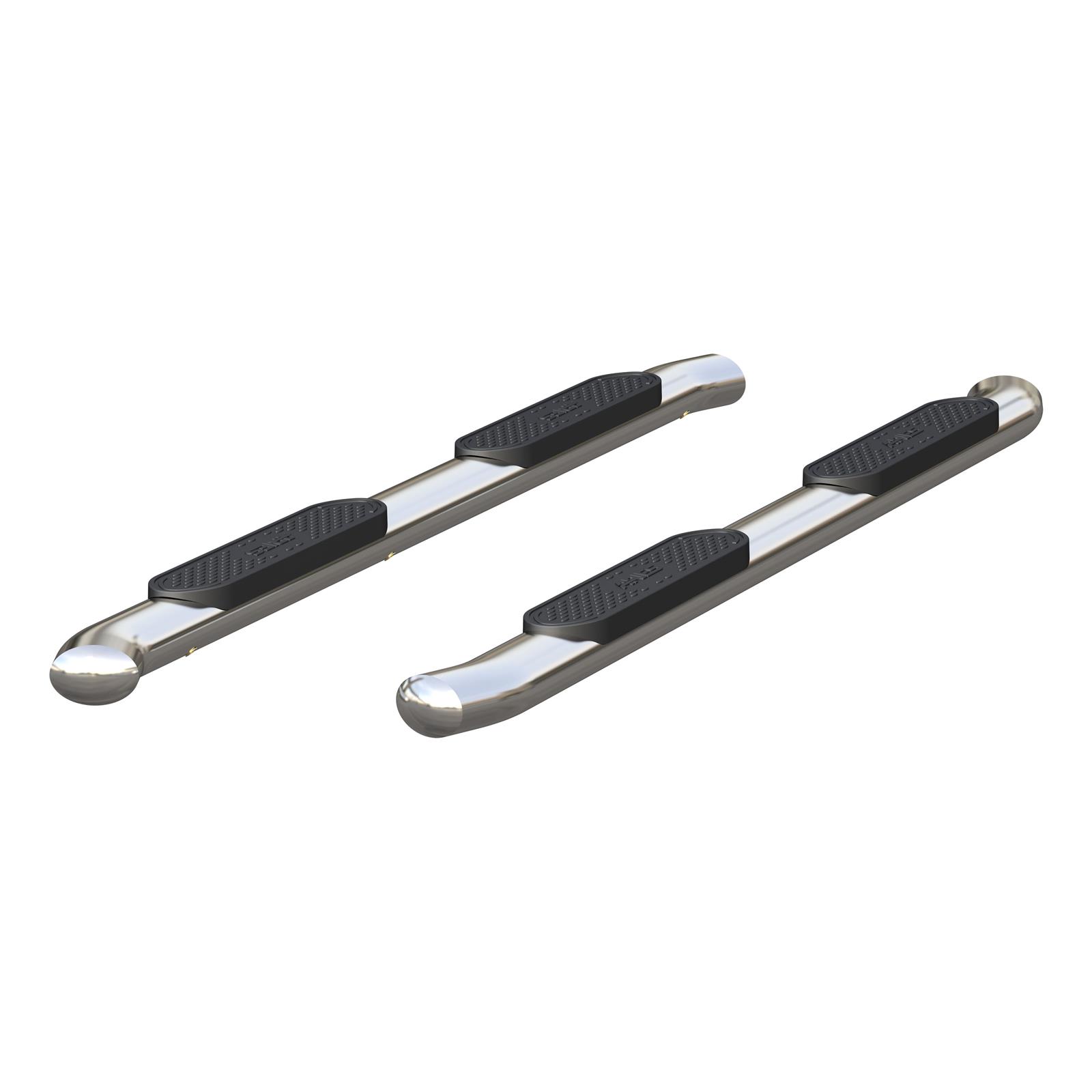 Aries Automotive 4 in. Oval Side Bars S224051-2 Step Bars, Stainless Steel, Polished, 4.00 Diameter, 80.500 Length, Chevrolet, GMC, Pair thumbnail 2